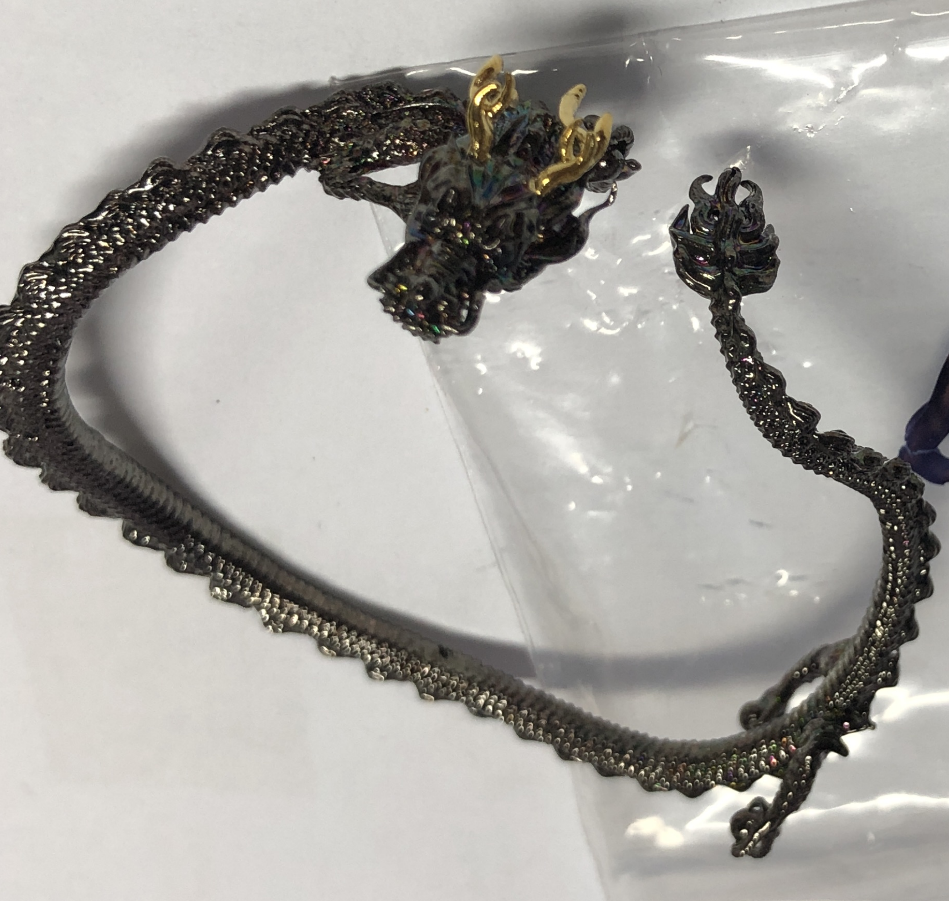 Sterling Silver Dragon Cuff Bracelet, Oriental Totem Arm Jewelry, Sculptural Mythical Design, Gothic Amulet Gift for Him or Her