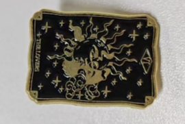 The Lovers Tarot Card Brooch – Gothic Vintage Brass Pin for Love & Choice Gift