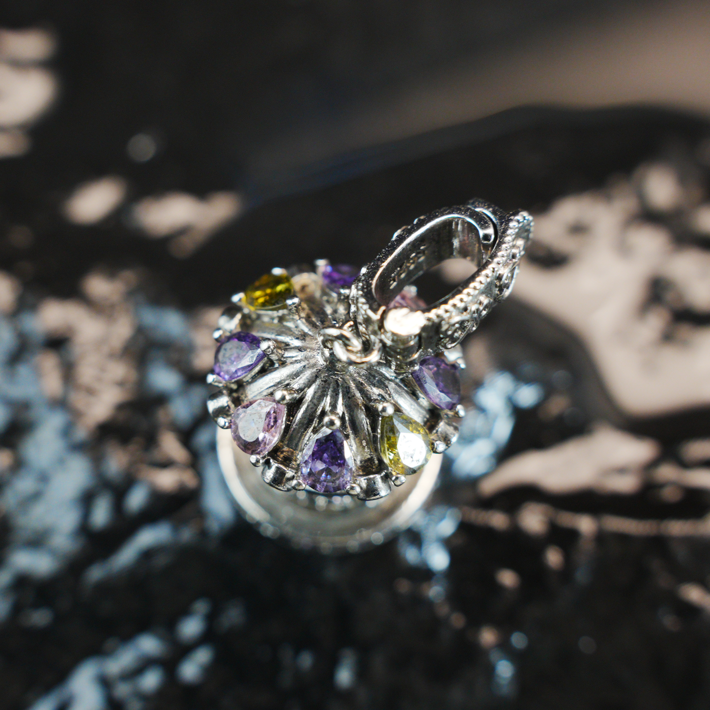 Gothic Carousel Crown Pendant, Fantasy Merry-Go-Round Necklace, Gothic Lolita Jewelry