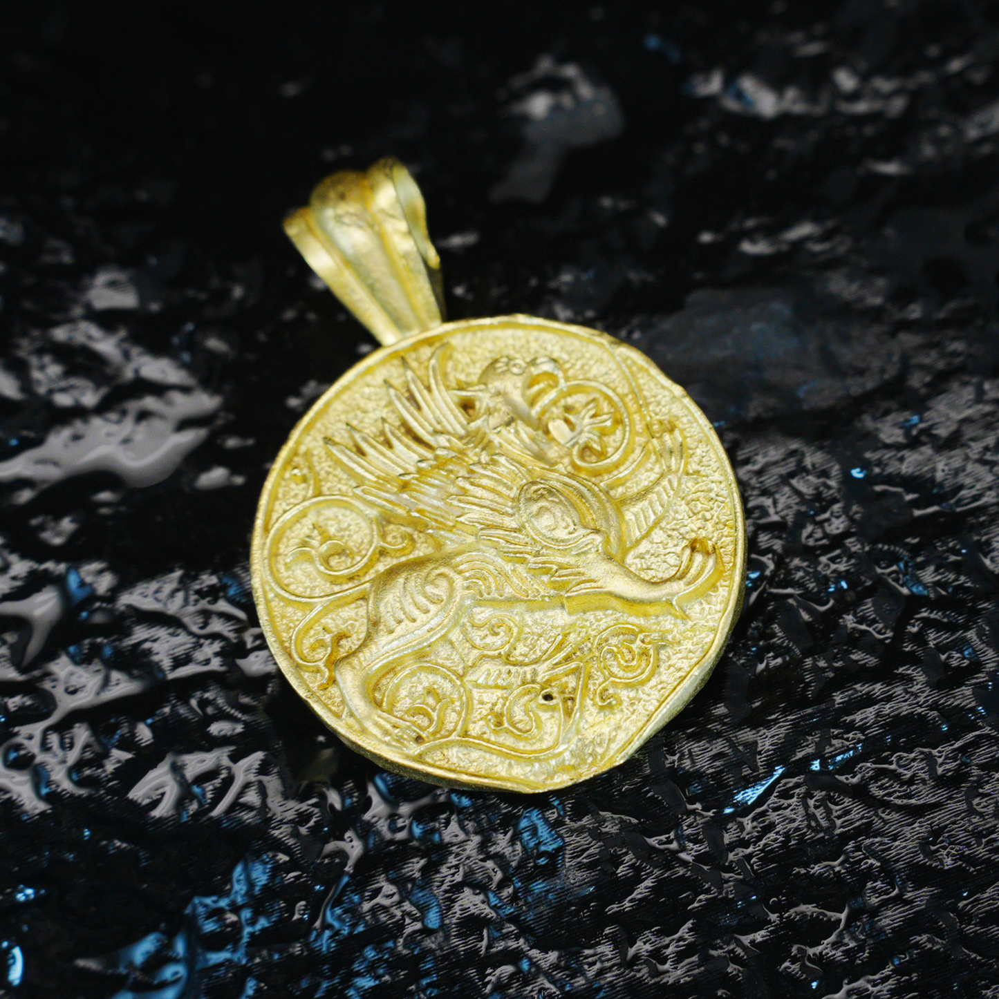 Gotischer Greif-Anhänger – Mythische Tier-Halskette, Fantasy-Wächteramulett-Schmuck