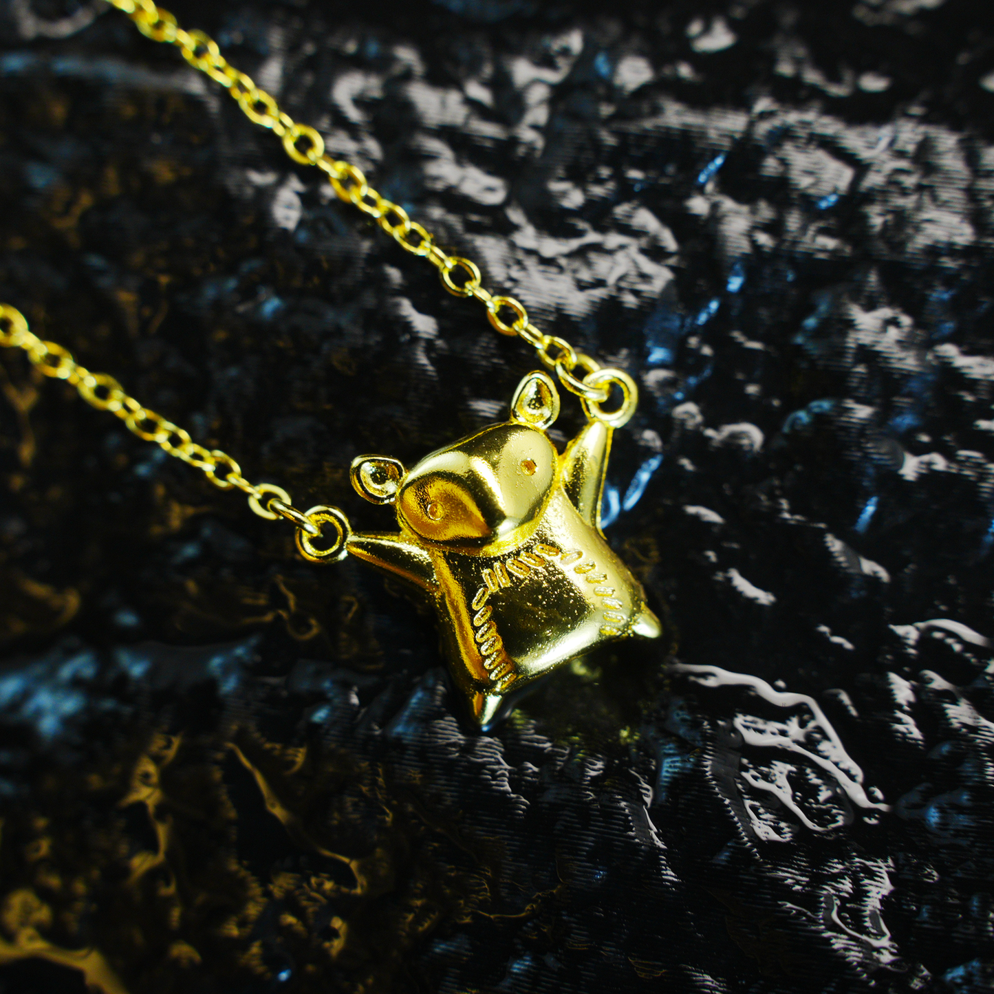 Gold Maus Anhänger Halskette | Niedlicher Tierschmuck