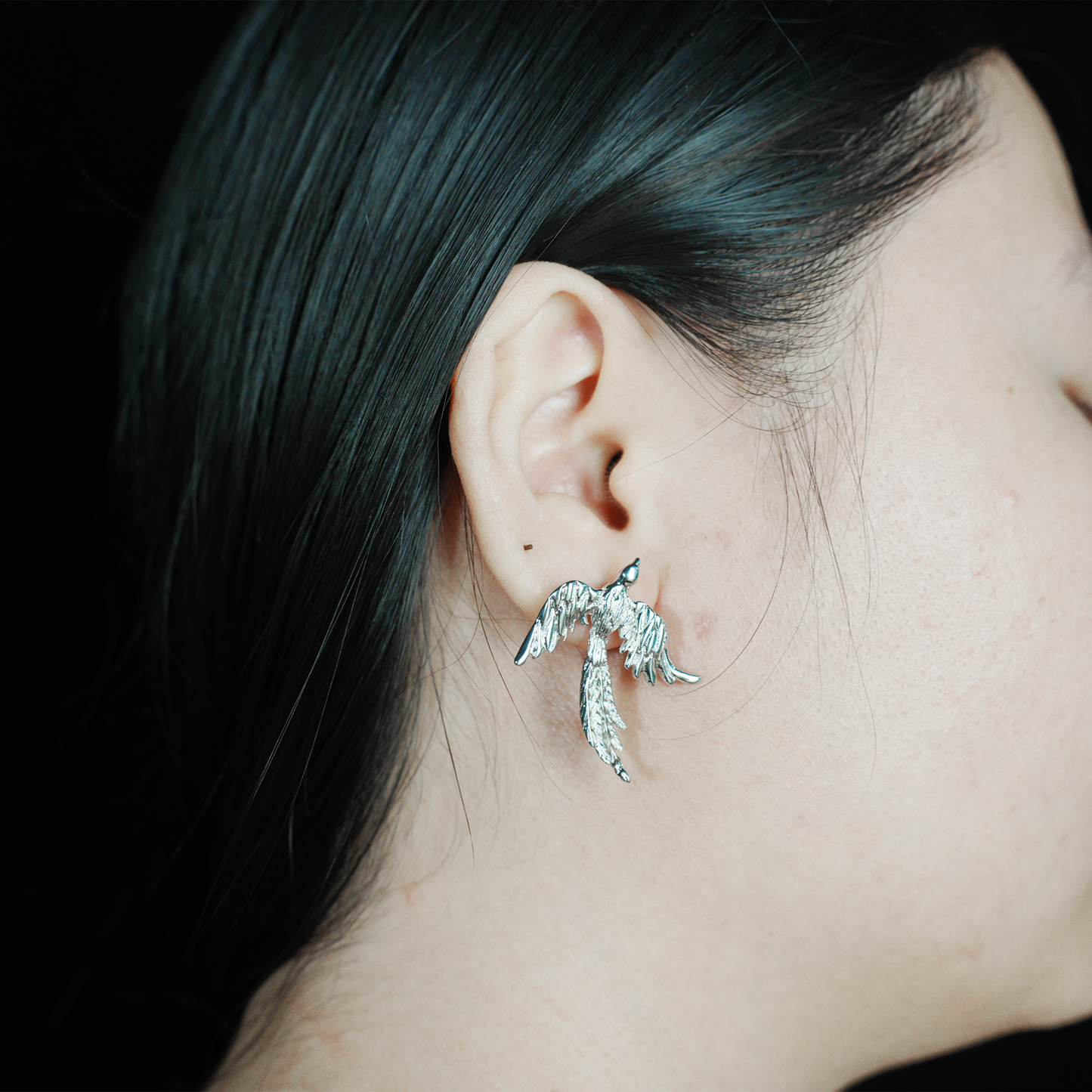 Soaring Bird Ohrringe Freiheit Flügel Design Leicht Messing Schmuck