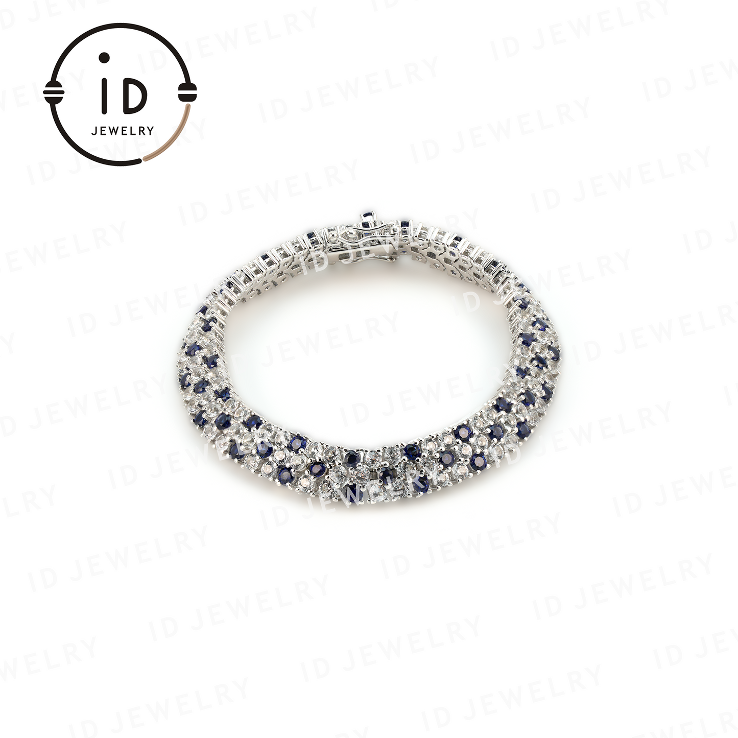 Sapphire and Diamond Bracelet, Luxury Jewelry for Special Occasions, Elegant Gift for Women