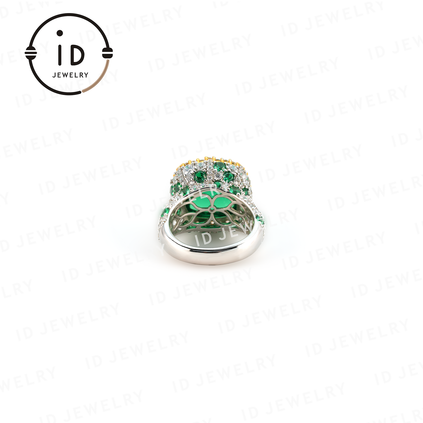 Emerald ring, luxurious ring&Birthday gift for women, anniversary gift