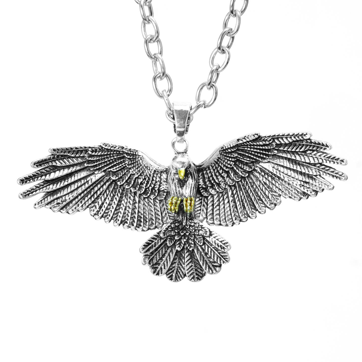 Halskette mit Anhänger „Soaring Eagle“ – Vintage-Halskette mit Freiheitsvogel für Damen und Herren