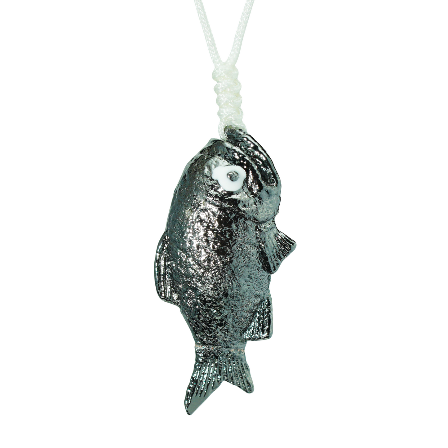 Lucky Fish Pendant Necklace – Whimsical Black Fish Charm, Cute Totem Jewelry Gift, Handmade Animal Amulet for Hope & Fortune