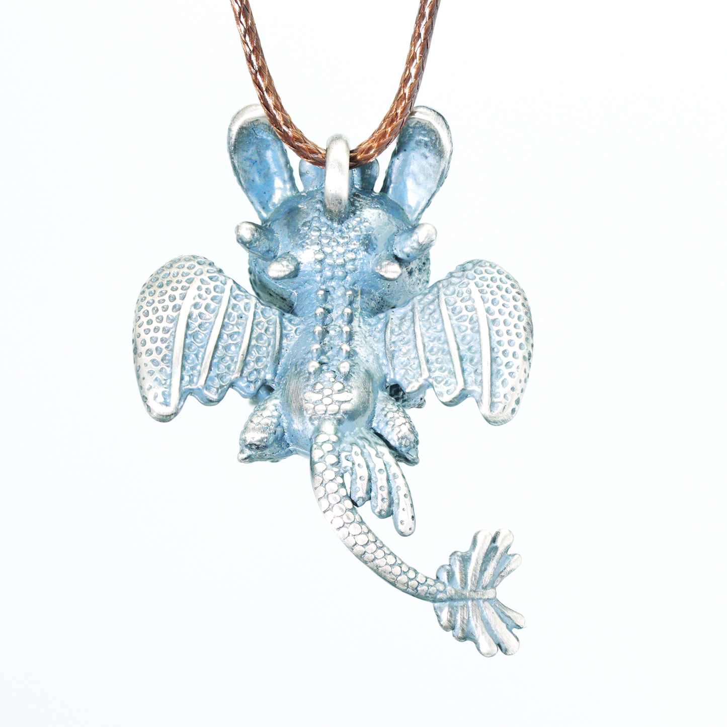 Süße Halskette mit Drachenanhänger – Fantasy-Tierschmuck, grünäugiger Babydrachen-Anhänger, handgefertigtes Geschenk im Gothic-Stil für alle Altersgruppen