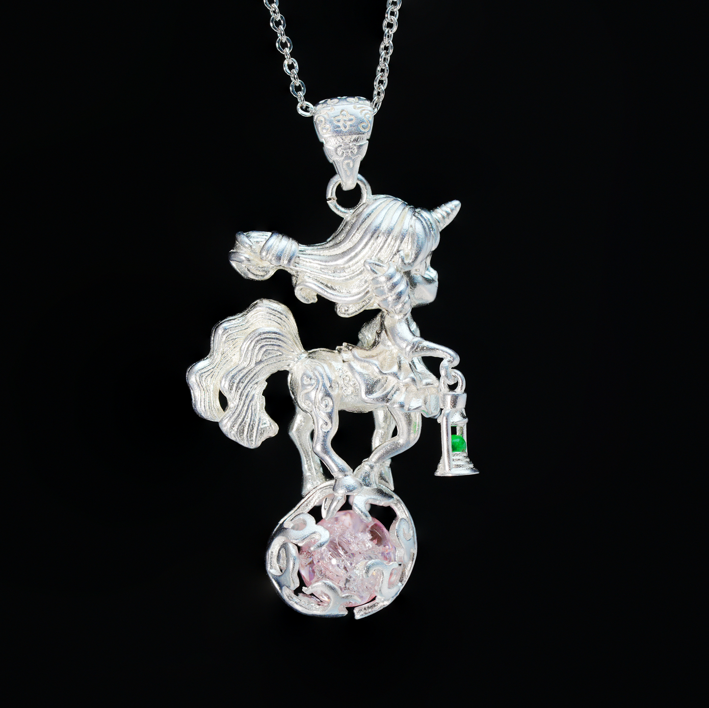 Magischer Einhorn-Mädchen-Anhänger – Süße Fantasy-Halskette für Frauen | Skurriler Fairycore-Schmuck für Träumer & Geschenk für Anime-Liebhaber