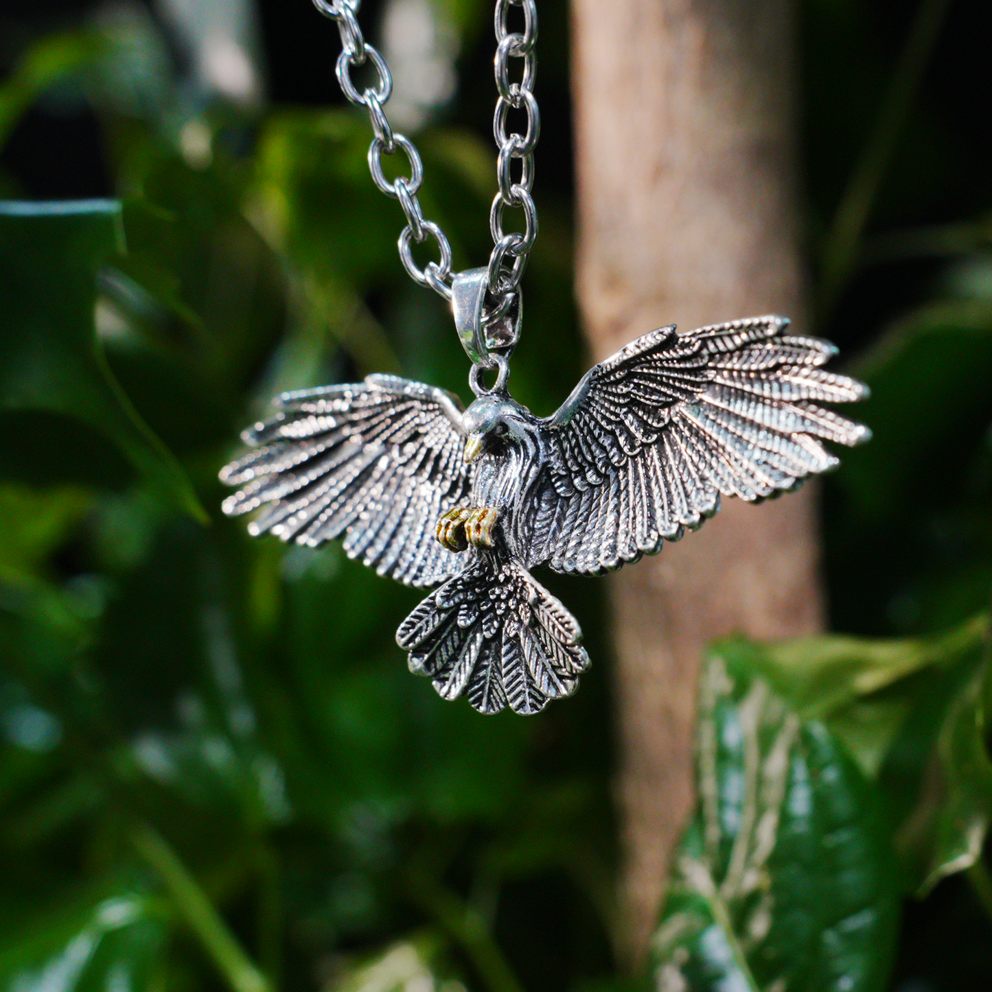 Halskette mit Anhänger „Soaring Eagle“ – Vintage-Halskette mit Freiheitsvogel für Damen und Herren