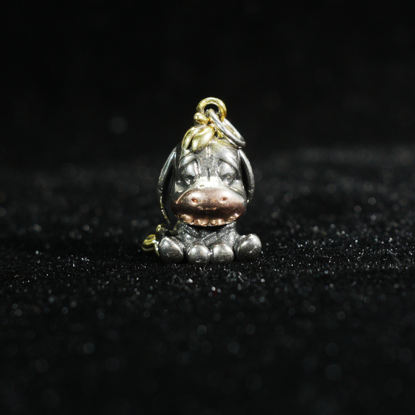 Hug-Ready Donkey Pendant – Cute Donkey Charm with Tricolor Metal Finish, Handmade Animal Jewelry of Joy & Companionship