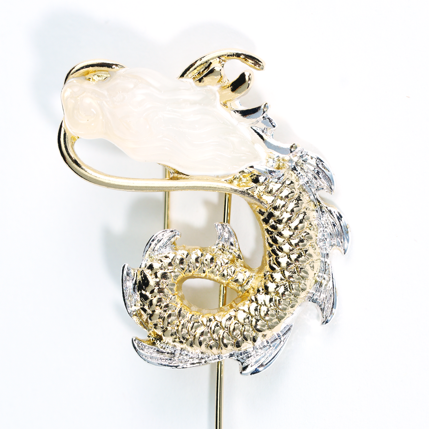 Dragon Brooch Pin for Men | Mythical Eastern Symbol Pin | Elegant Suit Lapel Jewelry Gift