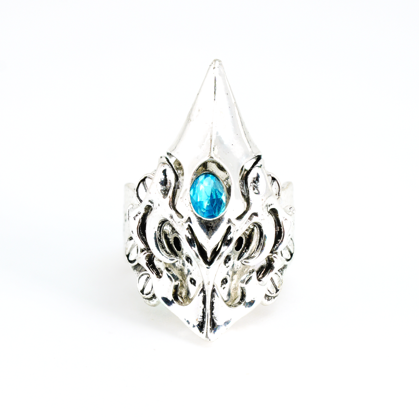 Gotischer geschnitzter Ring | Vogelschnabel-Totem-Design | Statement-Schmuck im mysteriösen Stil | Ideal für Cosplay und Bühnenkleidung