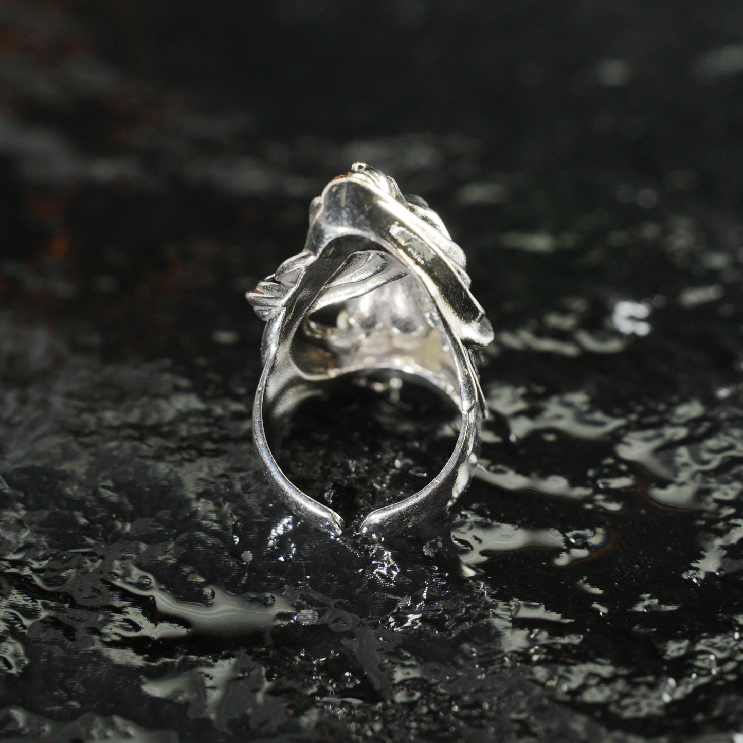 Göttinnen-Skulptur-Ring | Künstlerisches spirituelles Amulett | Symbol des weiblichen Erwachens | Schmuck im Gothic-Stil