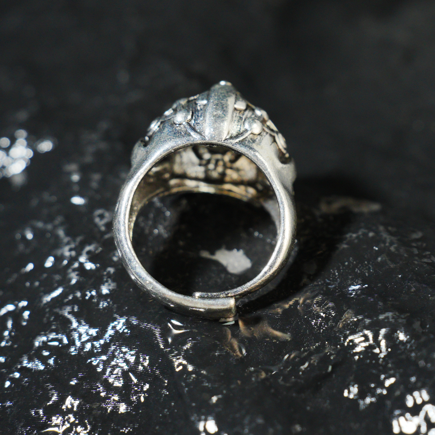 Cyber Warrior Helmet Ring, Mech Head Armor Ring for Men, Cyberpunk Sci-Fi Jewelry