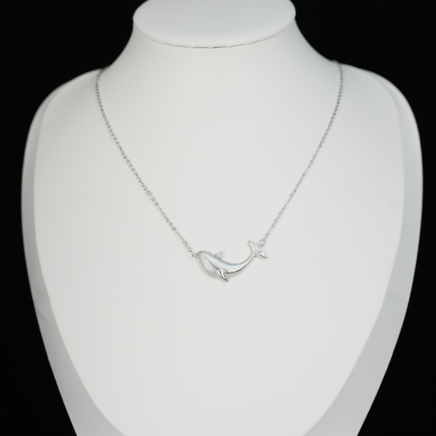 Wal Anhänger Halskette, Süßer Tier Charm, Minimalistischer Choker Schmuck, Alltägliches Geschenk für Sie, Wal Totem
