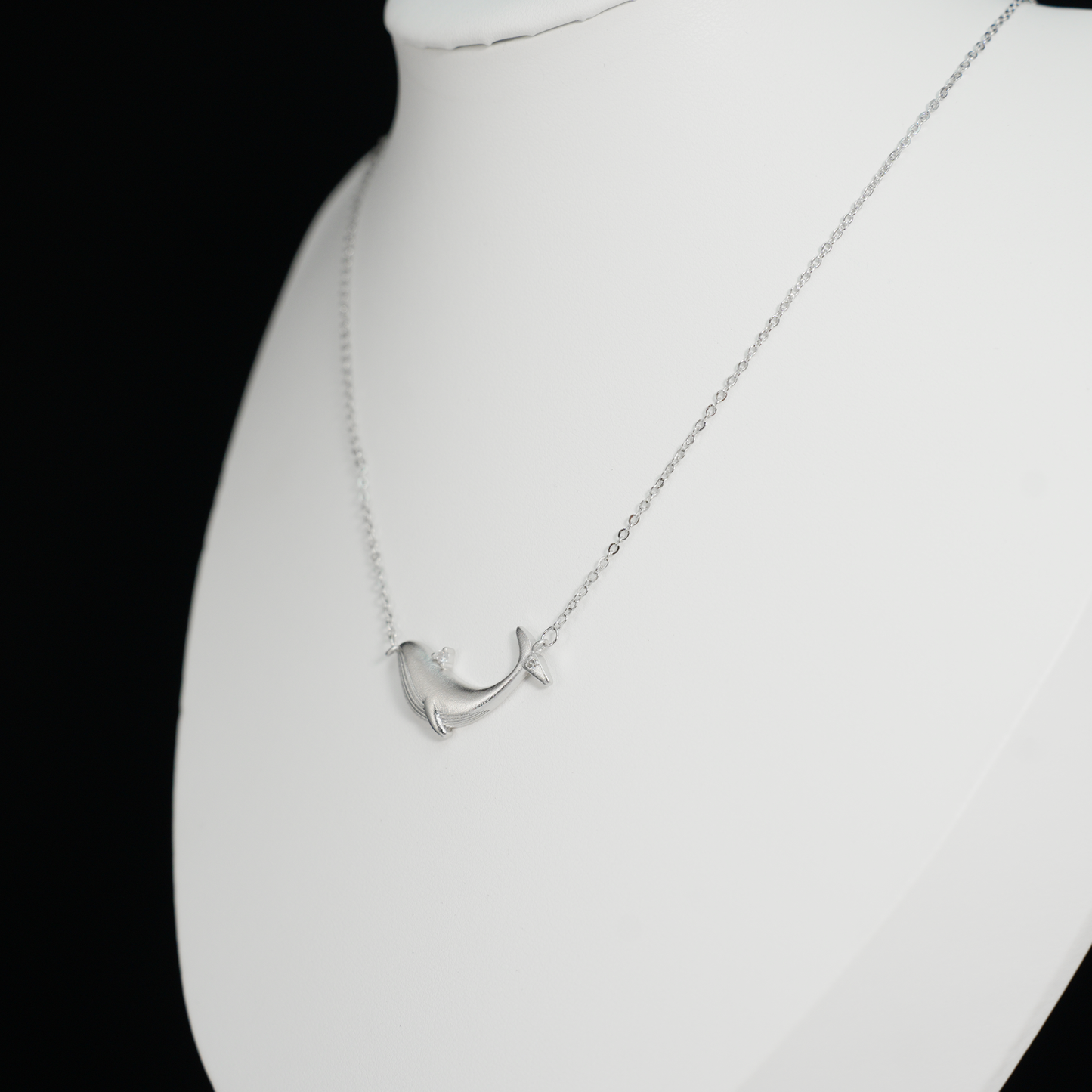 Wal Anhänger Halskette, Süßer Tier Charm, Minimalistischer Choker Schmuck, Alltägliches Geschenk für Sie, Wal Totem
