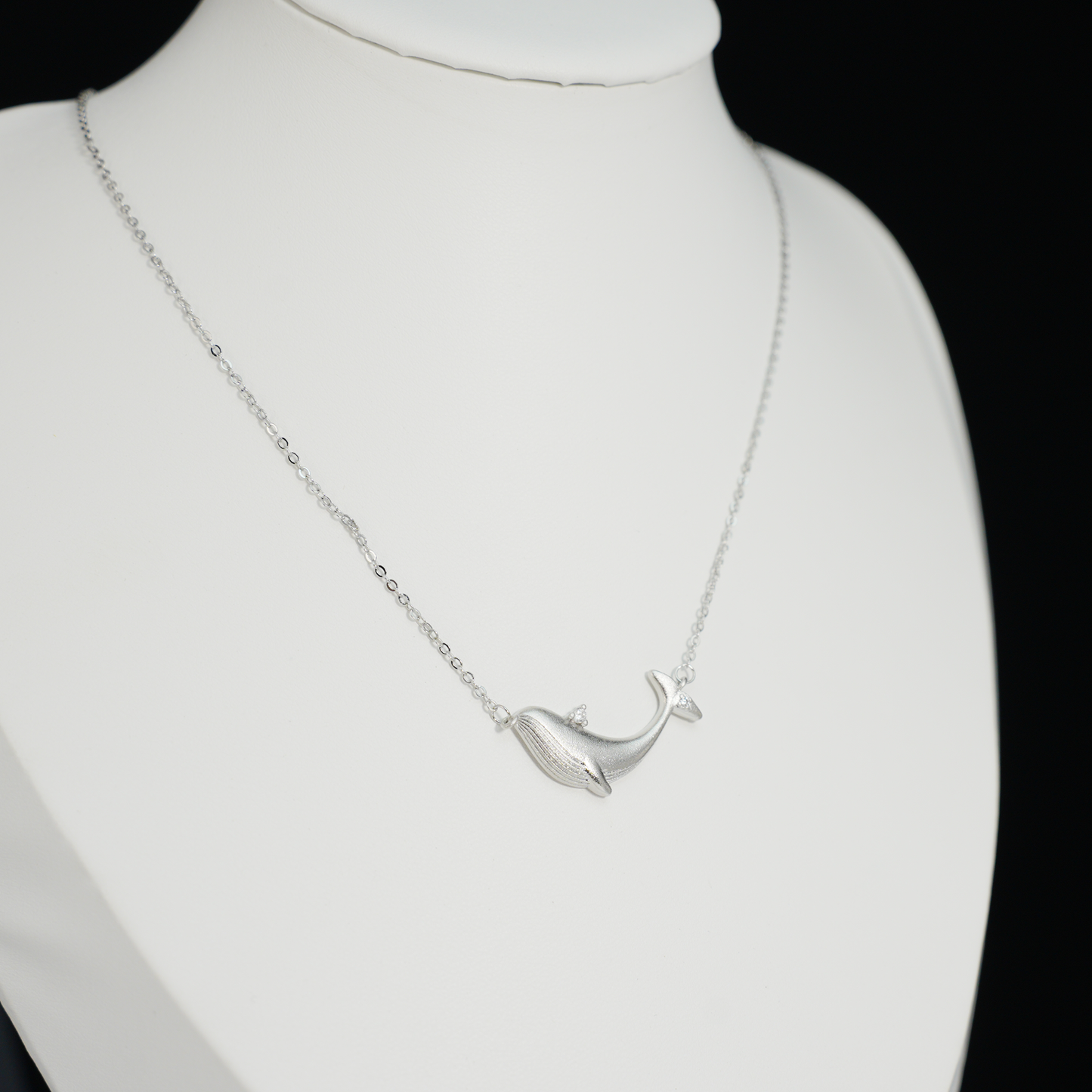 Wal Anhänger Halskette, Süßer Tier Charm, Minimalistischer Choker Schmuck, Alltägliches Geschenk für Sie, Wal Totem