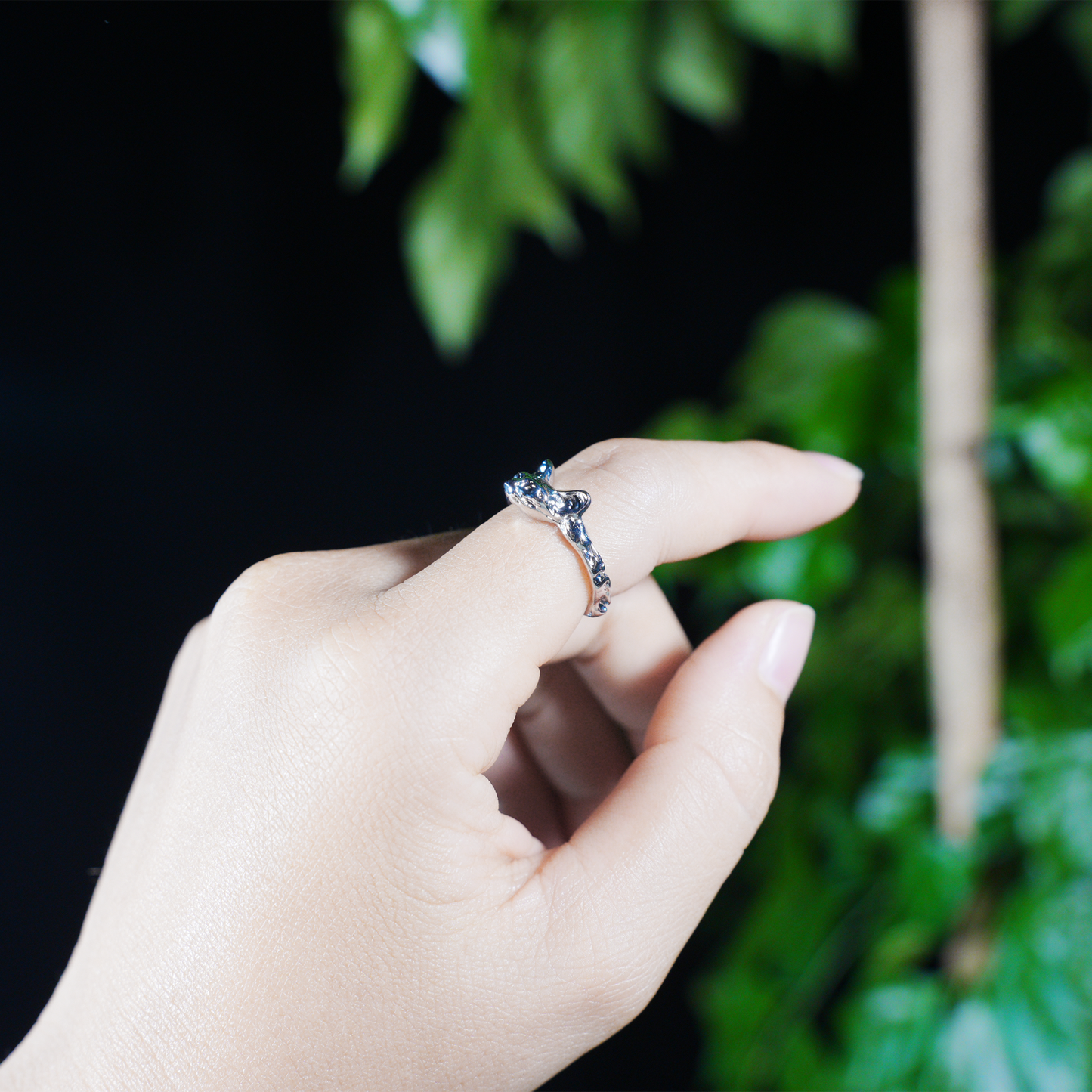 Süßer Katzenkopf Ring, Geschnitzter Tier Totem Schmuck, Emotionales Begleiter Geschenk, Unisex Handgefertigter Tier Ring