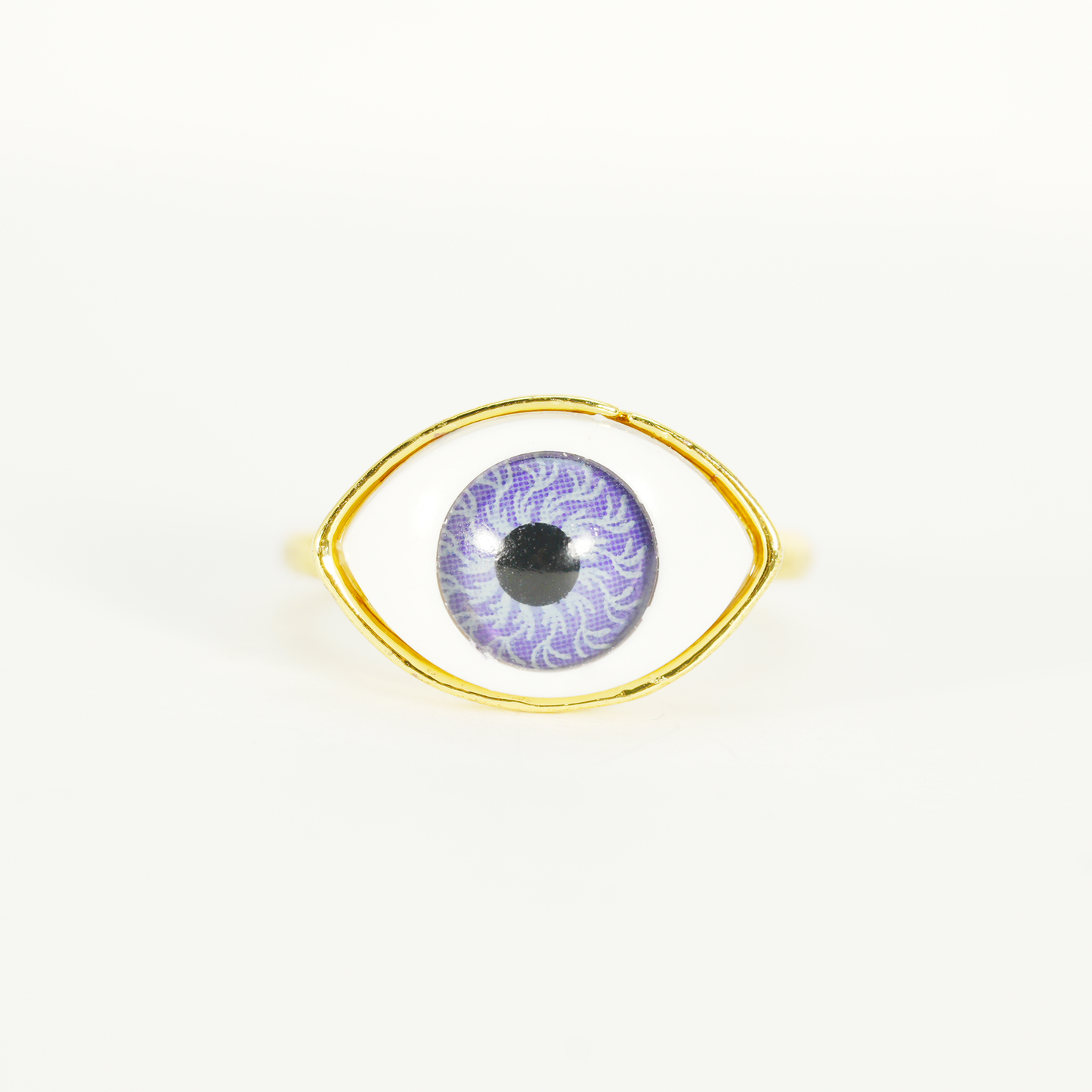 Gothic Evil Eye Statement Jewelry, Unisex Ring for Protection and Insight