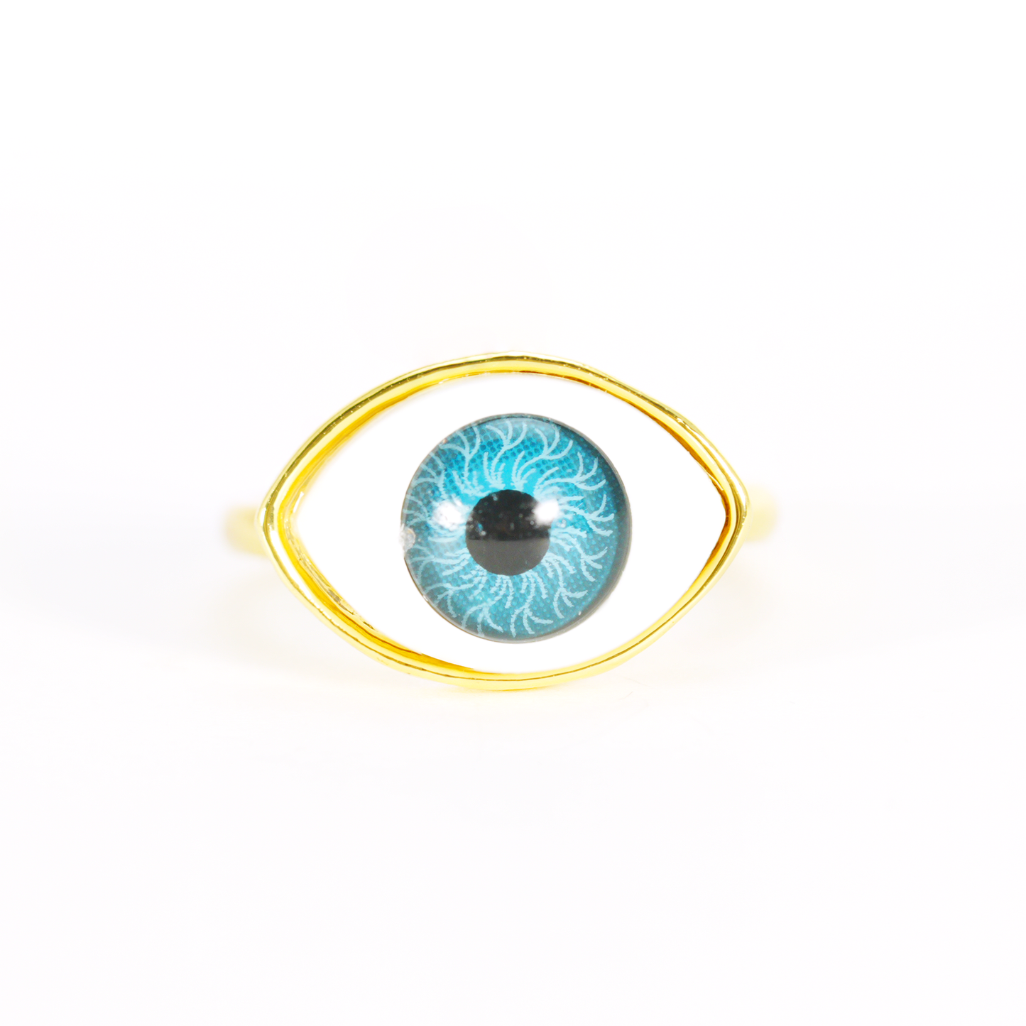 Gothic Evil Eye Statement Jewelry, Unisex Ring for Protection and Insight