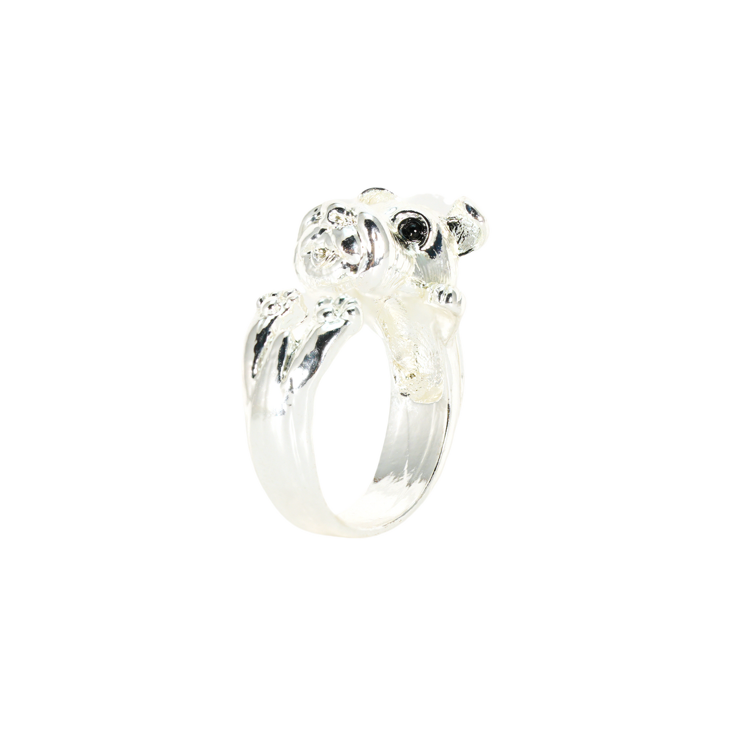 Puppy Hug Ring, 3D Dog Shape Animal Jewelry, Cute Pet Memorial Gift for Dog Lovers