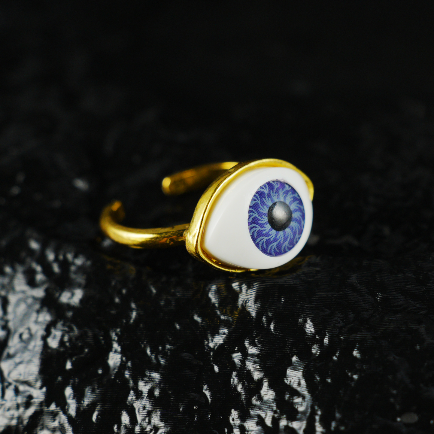 Gothic Evil Eye Statement Jewelry, Unisex Ring for Protection and Insight