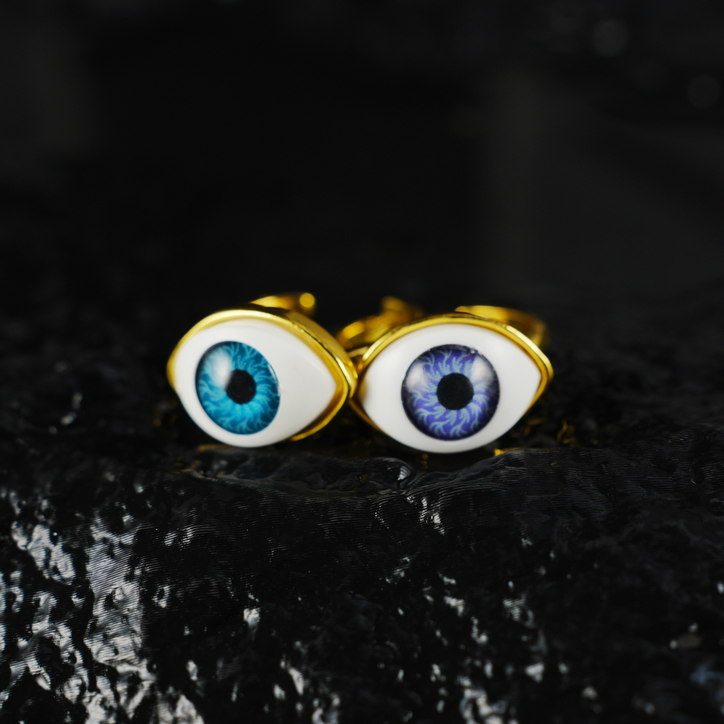 Gothic Evil Eye Statement Jewelry, Unisex Ring for Protection and Insight