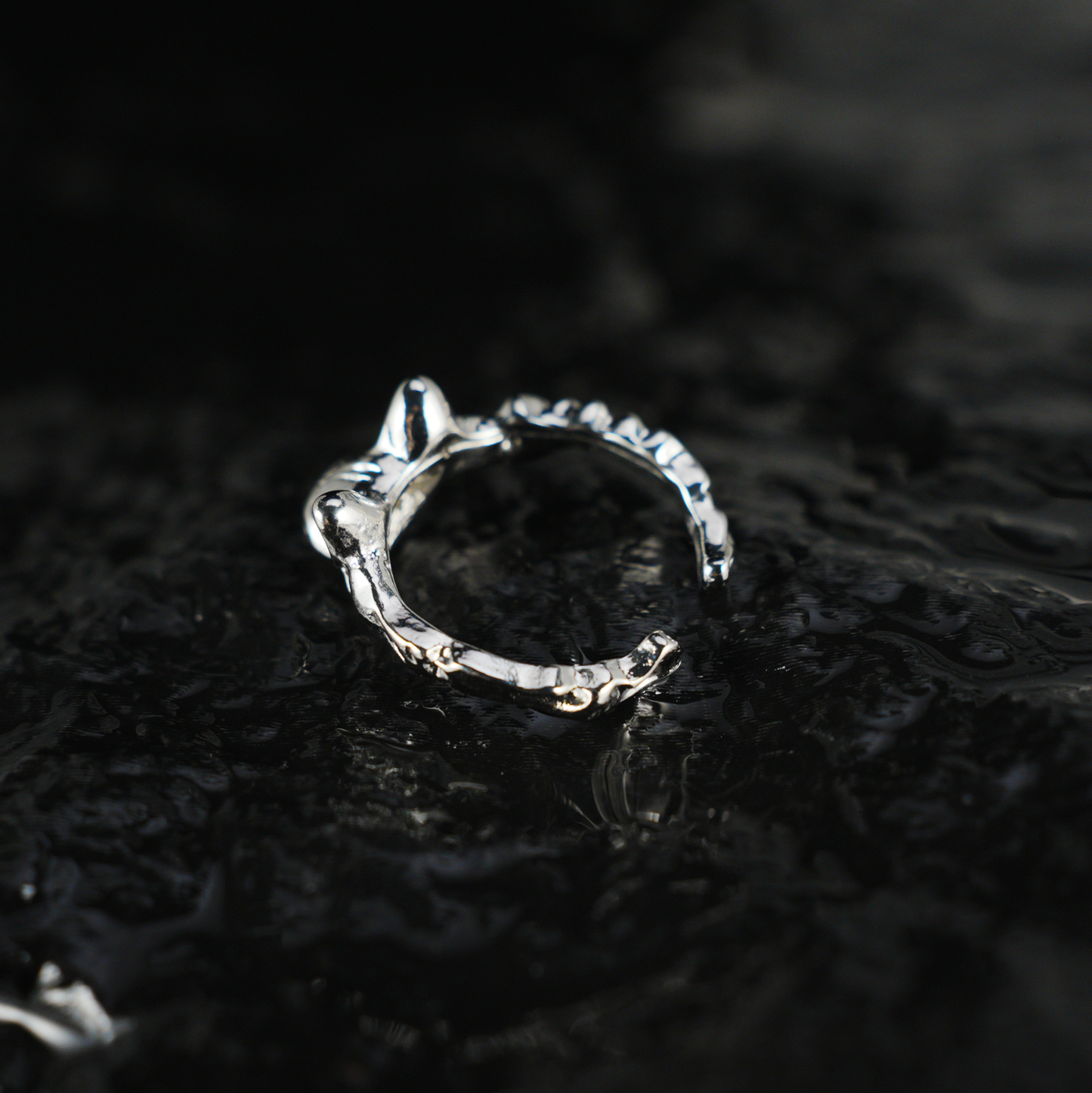 Süßer Katzenkopf Ring, Geschnitzter Tier Totem Schmuck, Emotionales Begleiter Geschenk, Unisex Handgefertigter Tier Ring
