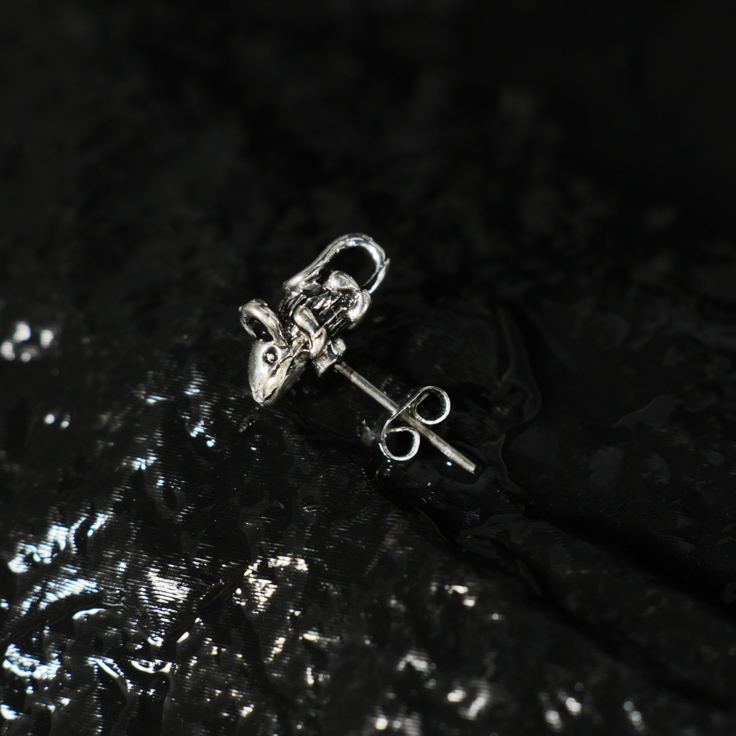 Skurrile Maus-Ohrstecker | Tier-Totem-Schmuck | Vintage-inspiriertes Accessoire