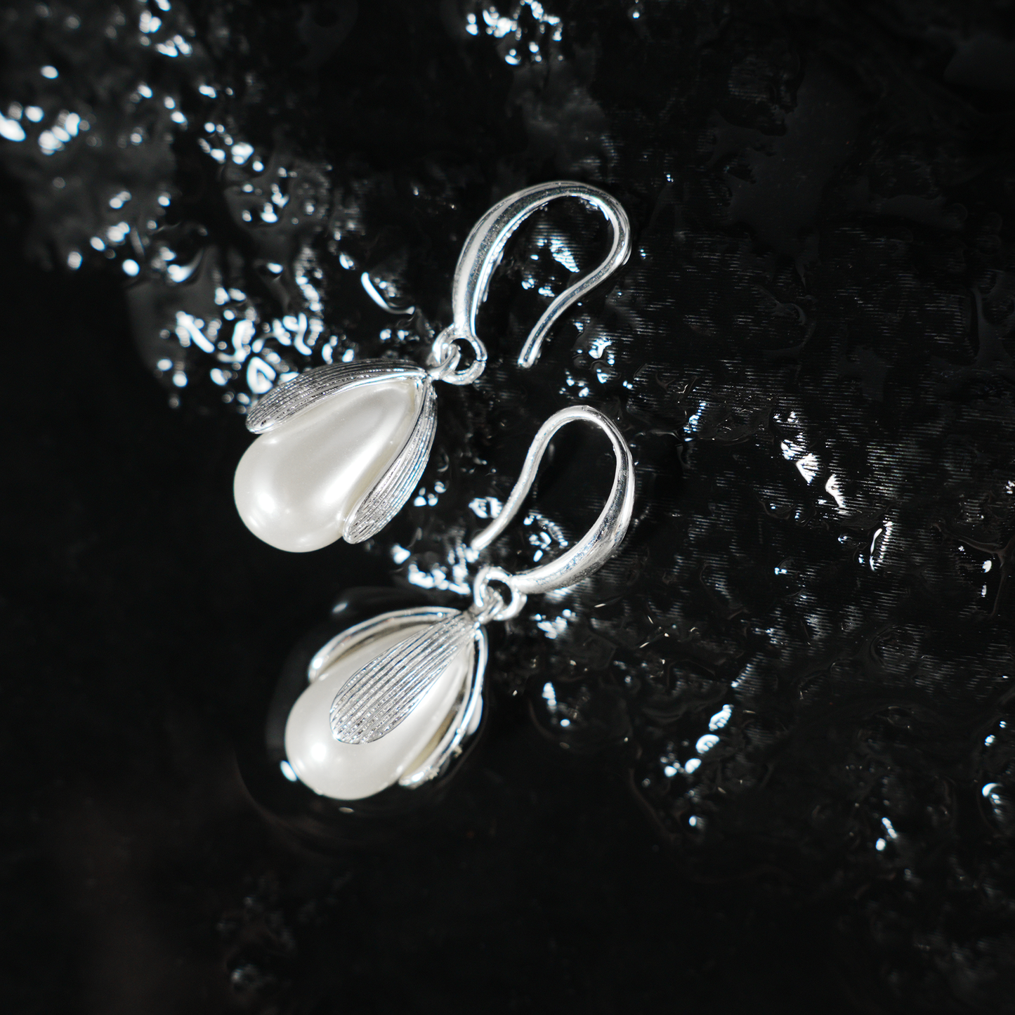 Graceful Teardrop Earrings | Elegant Dangle Hooks for Women | Timeless Gift for Her