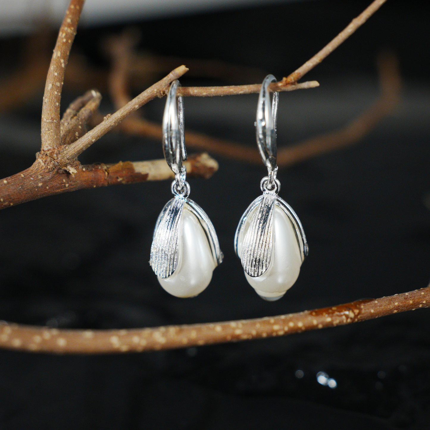 Graceful Teardrop Earrings | Elegant Dangle Hooks for Women | Timeless Gift for Her