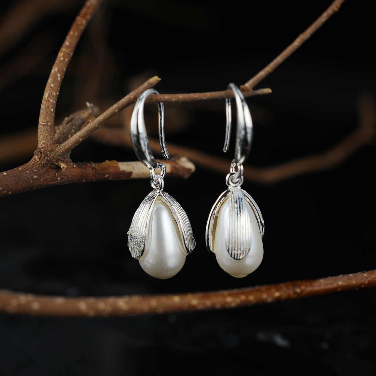 Graceful Teardrop Earrings | Elegant Dangle Hooks for Women | Timeless Gift for Her