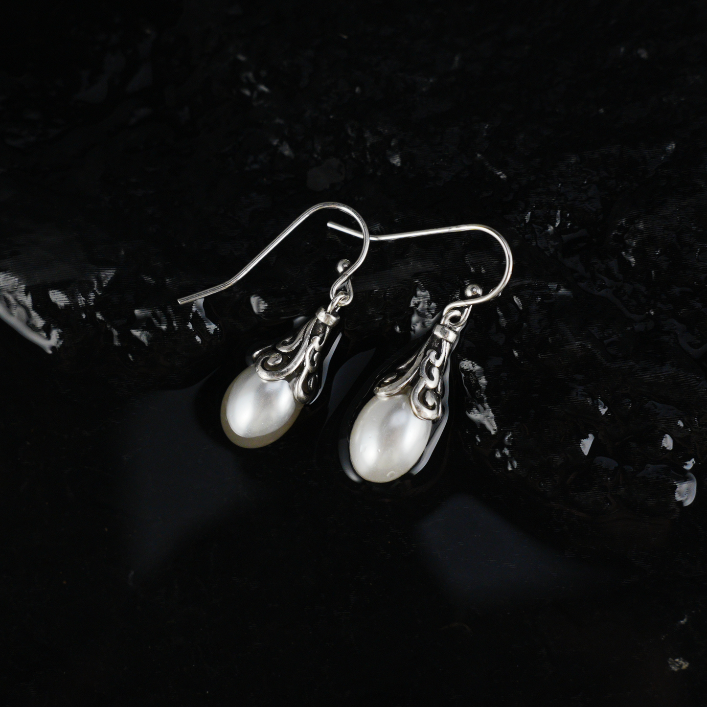 Elegant Drop Pearl Hook Earrings, Minimalist Long Dangle Style for Daily & Gift Wear