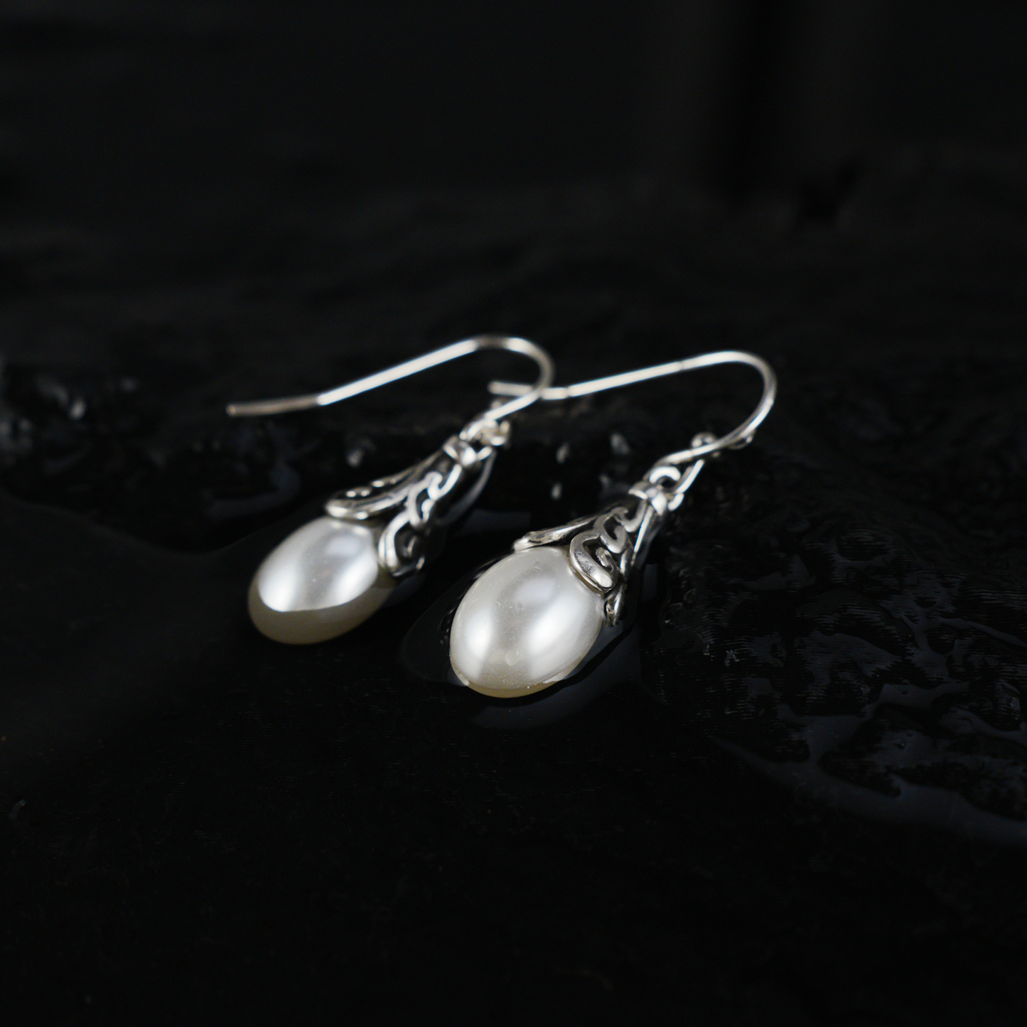 Elegant Drop Pearl Hook Earrings, Minimalist Long Dangle Style for Daily & Gift Wear