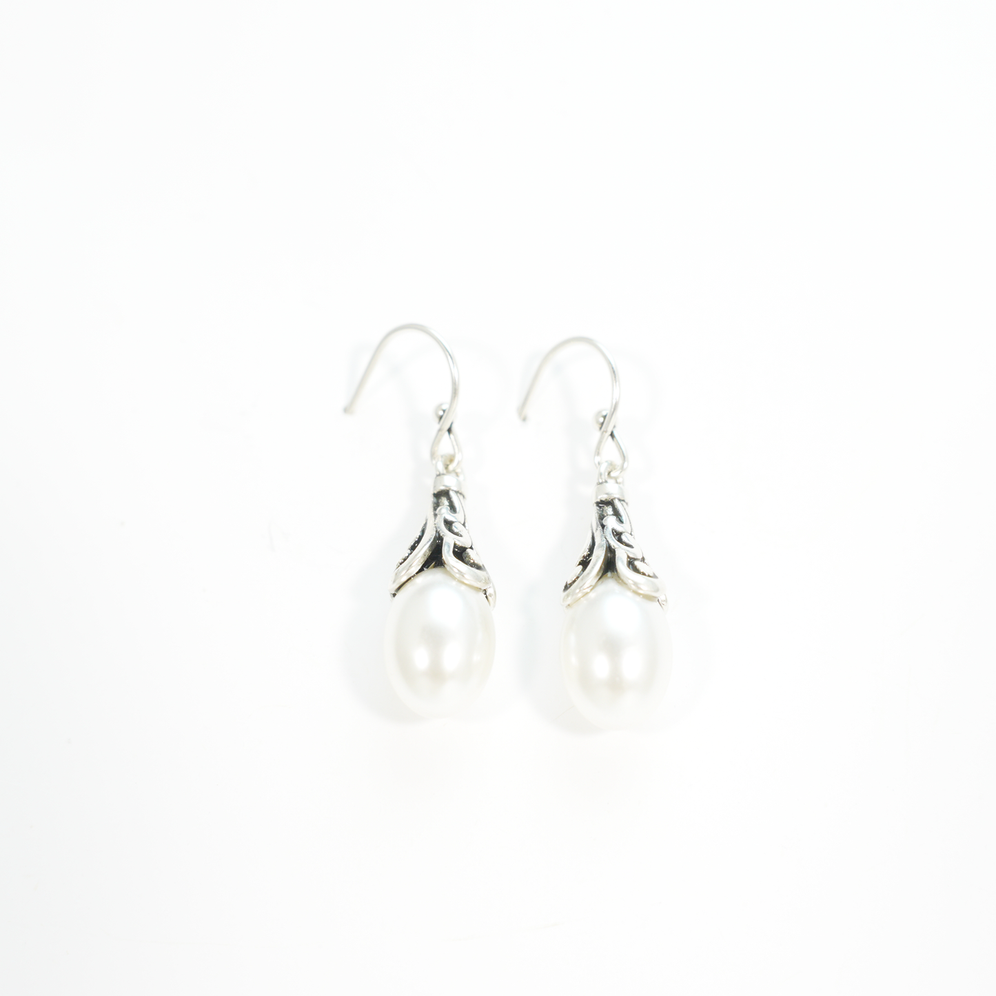 Elegant Drop Pearl Hook Earrings, Minimalist Long Dangle Style for Daily & Gift Wear
