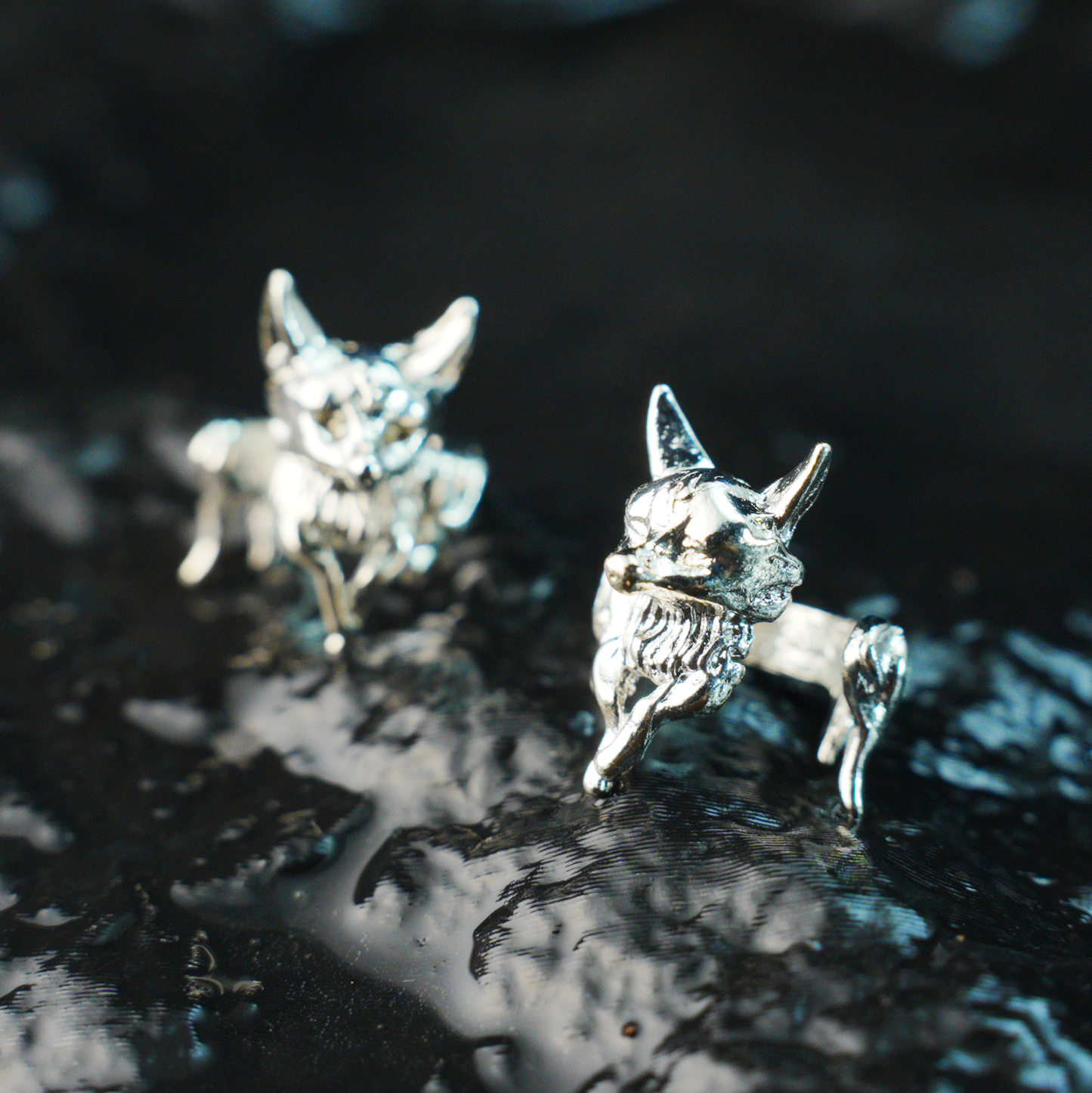 Fox Ear Wrap | Spiritual Totem Earring | Non-Pierced Ear Hook | Mystical Animal Jewelry | Handmade Nature-Inspired Gift