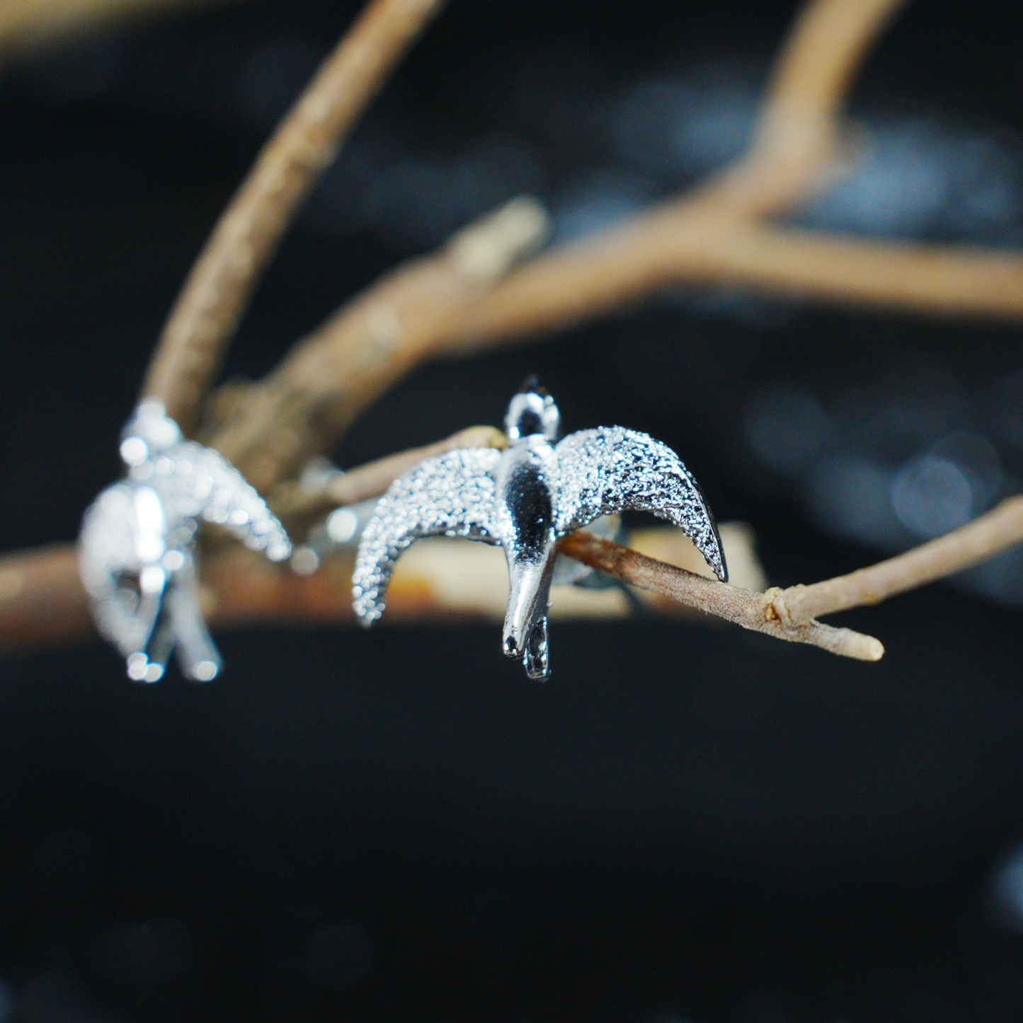 Flying Bird Stud Earrings | Delicate Nature-Inspired Jewelry for Her