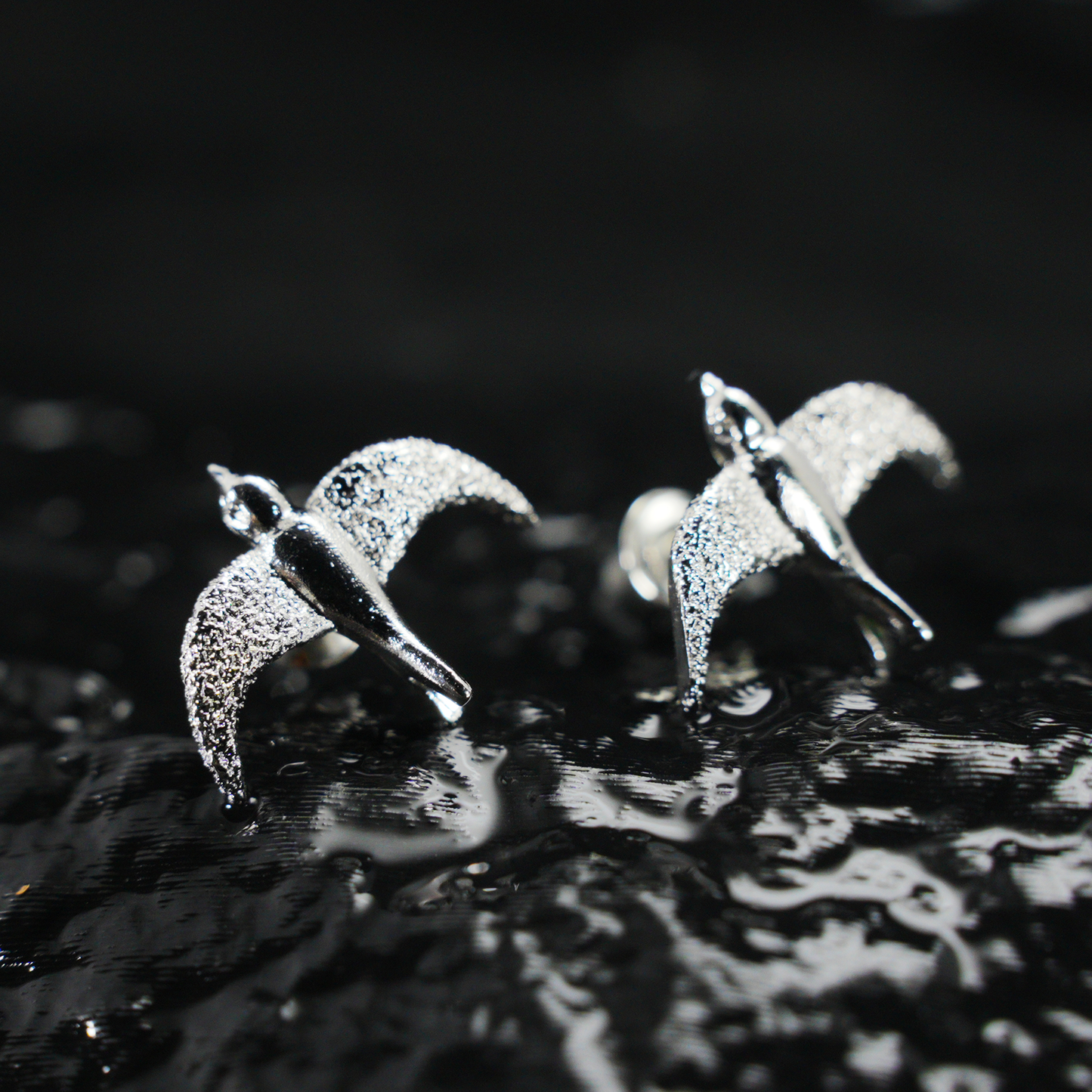 Flying Bird Stud Earrings | Delicate Nature-Inspired Jewelry for Her
