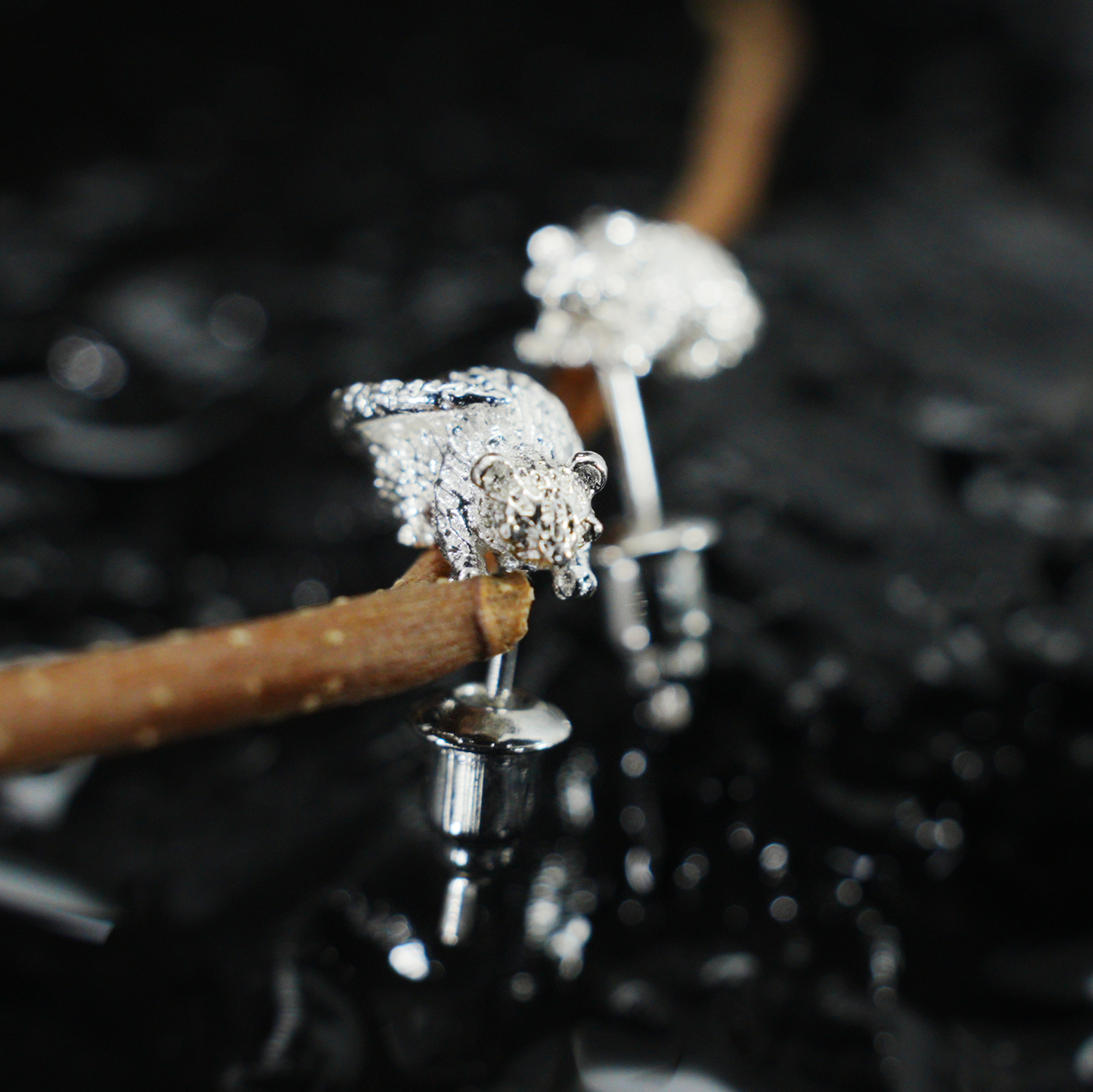 Cute Mouse Stud Earrings | Animal Miniature Earrings | Gift Idea