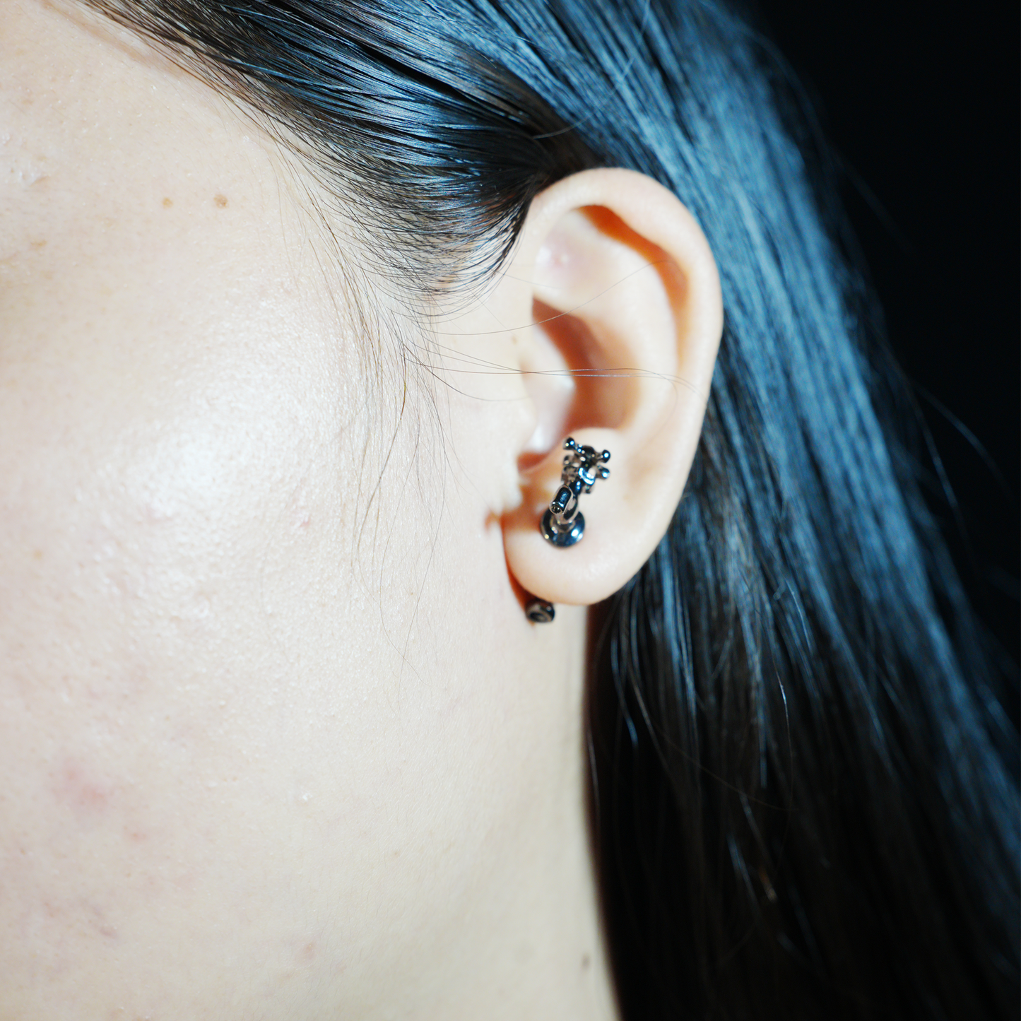 Faucet Earrings Quirky Metal Tap Studs, Punk Industrial Style Water Valve Jewelry, Funny Statement Earrings for Women