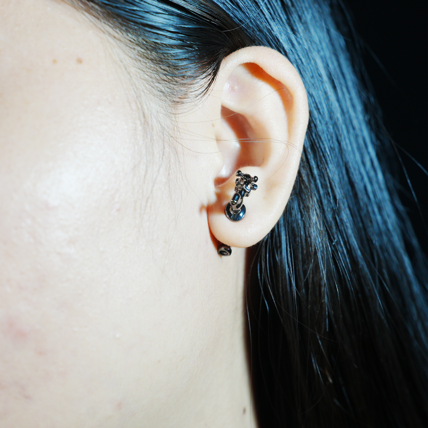 Faucet Earrings Quirky Metal Tap Studs, Punk Industrial Style Water Valve Jewelry, Funny Statement Earrings for Women
