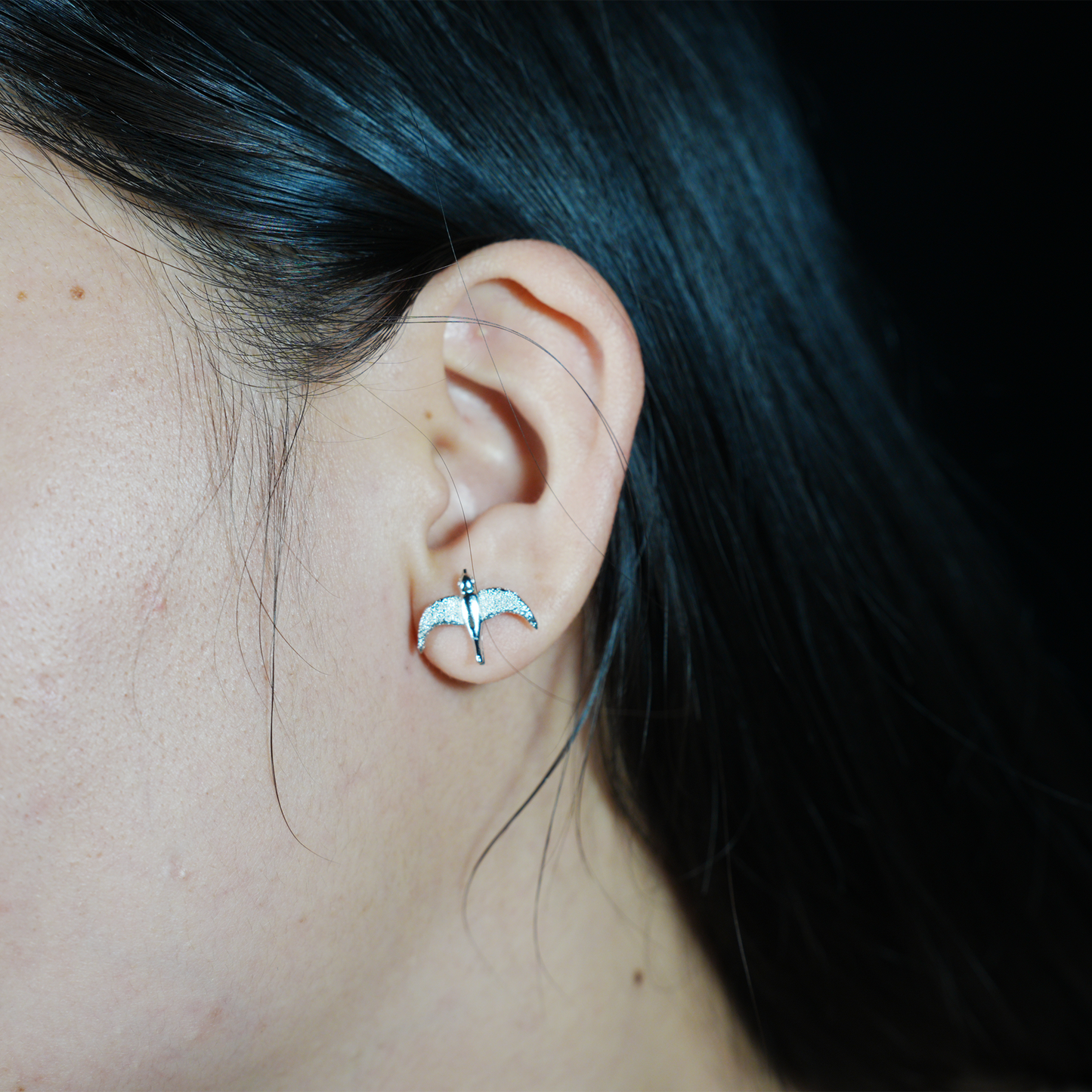 Flying Bird Stud Earrings | Delicate Nature-Inspired Jewelry for Her