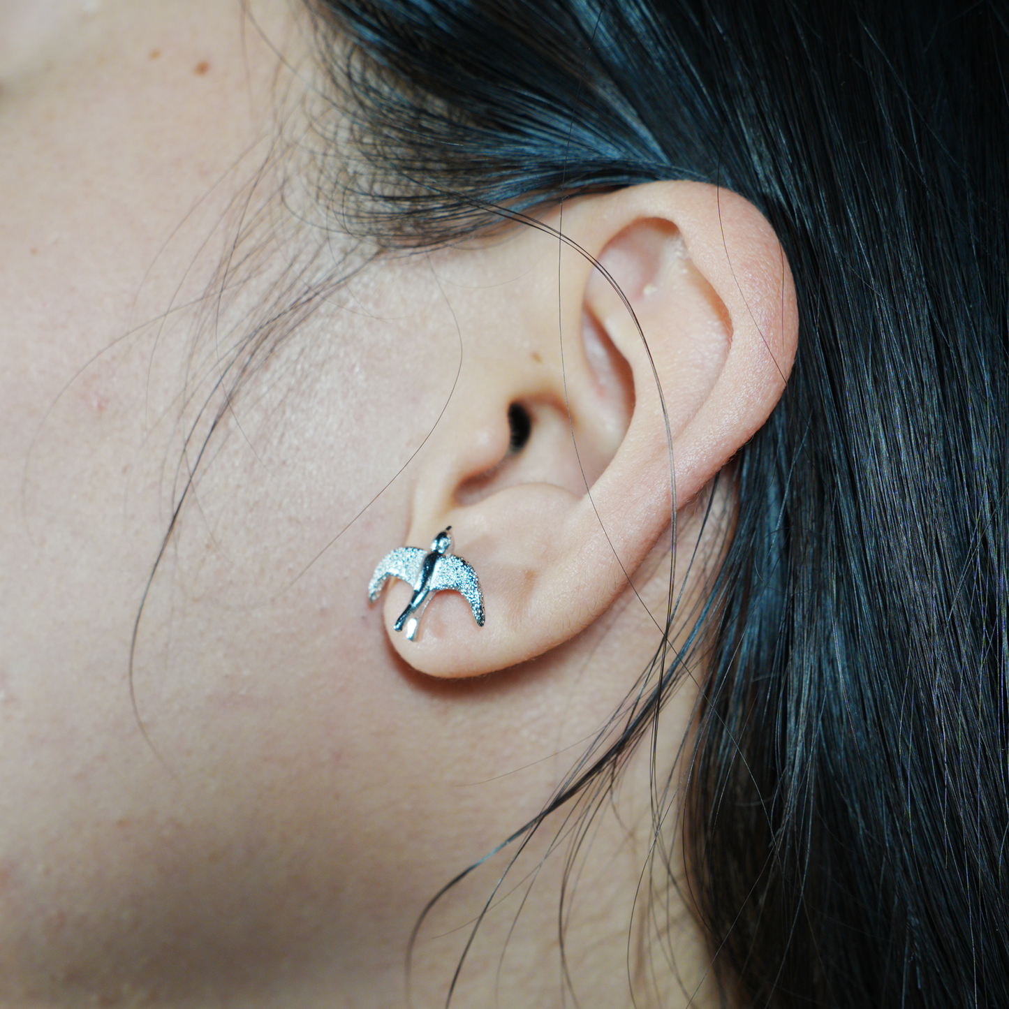 Flying Bird Stud Earrings | Delicate Nature-Inspired Jewelry for Her