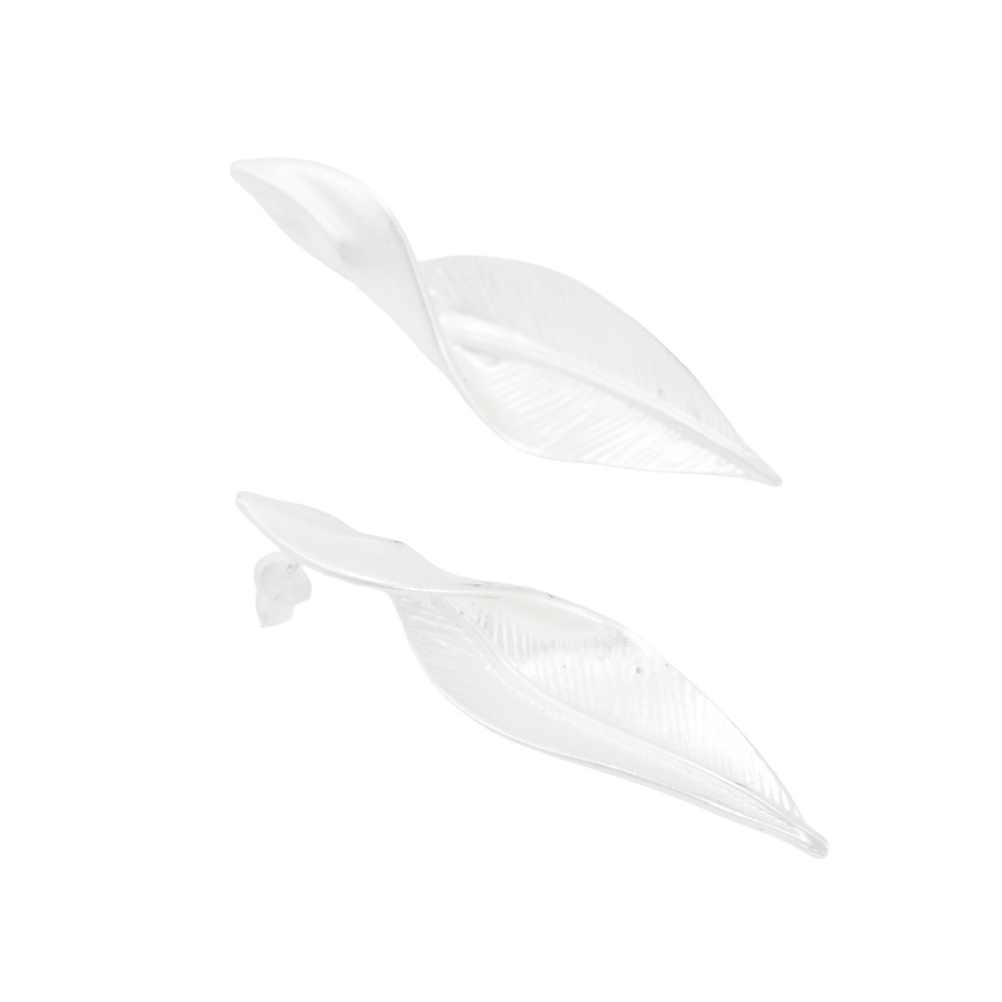 Leaf Drop Earrings, Minimalist Botanical Design Jewelry, Nature Gift for Her