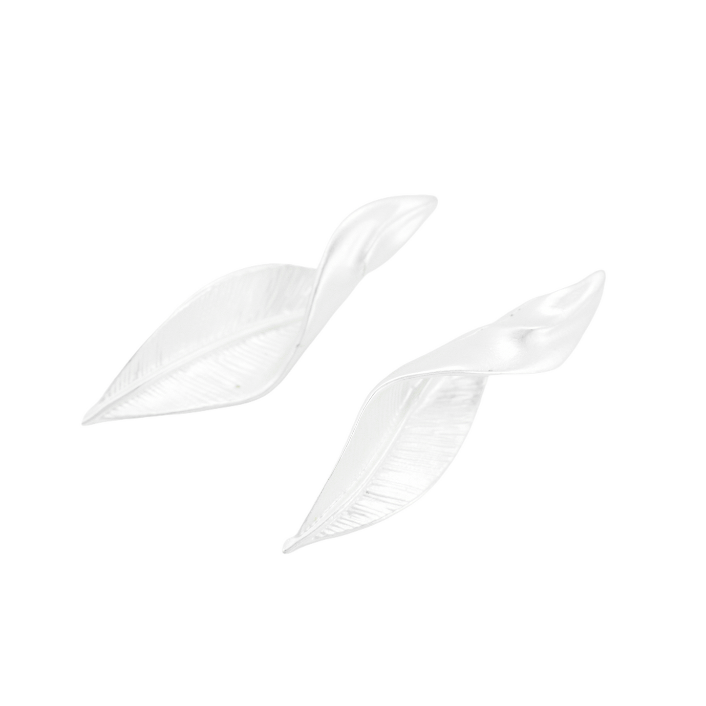 Leaf Drop Earrings, Minimalist Botanical Design Jewelry, Nature Gift for Her