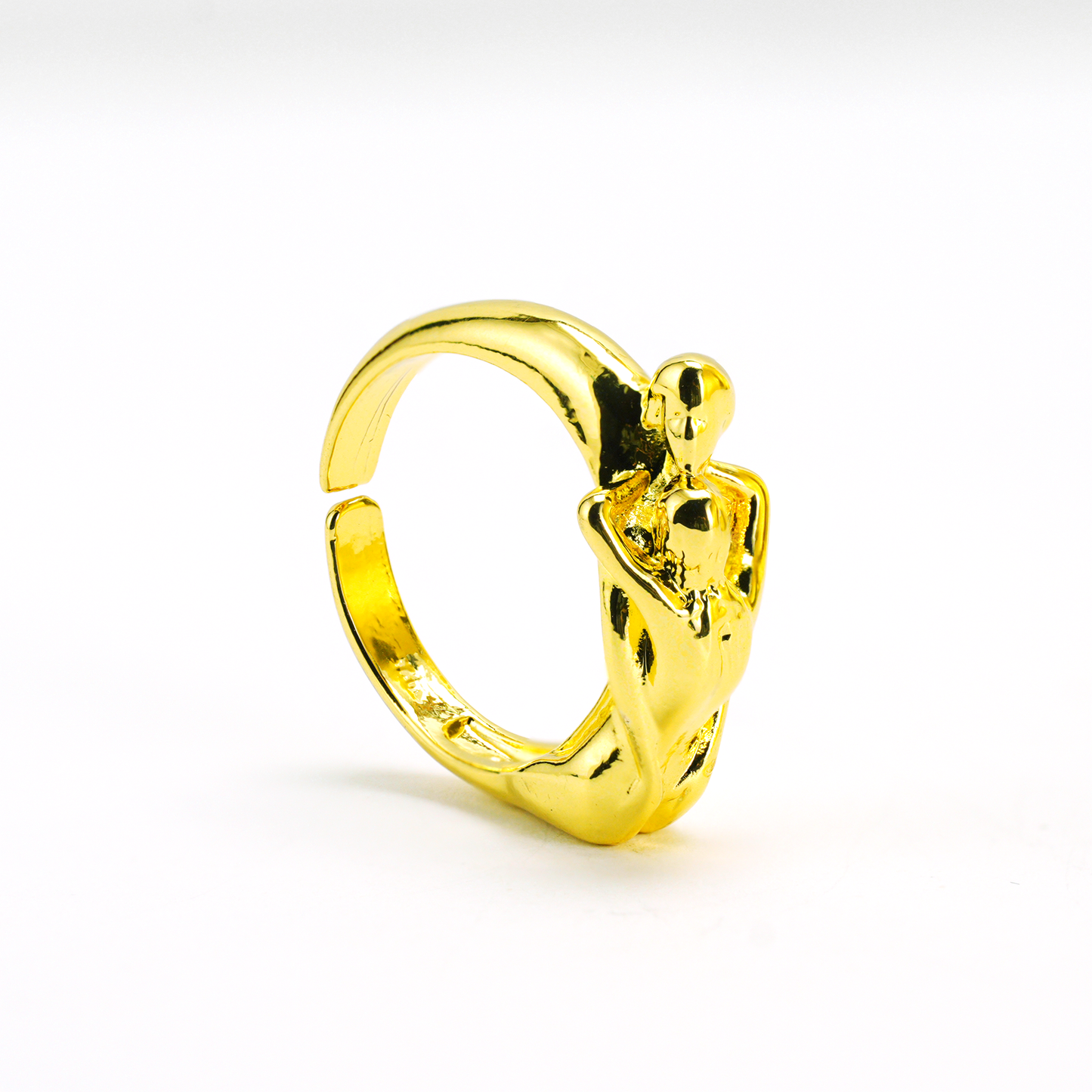 Ring „Embrace of Love“ – Romantischer Goldschmuck für Paare