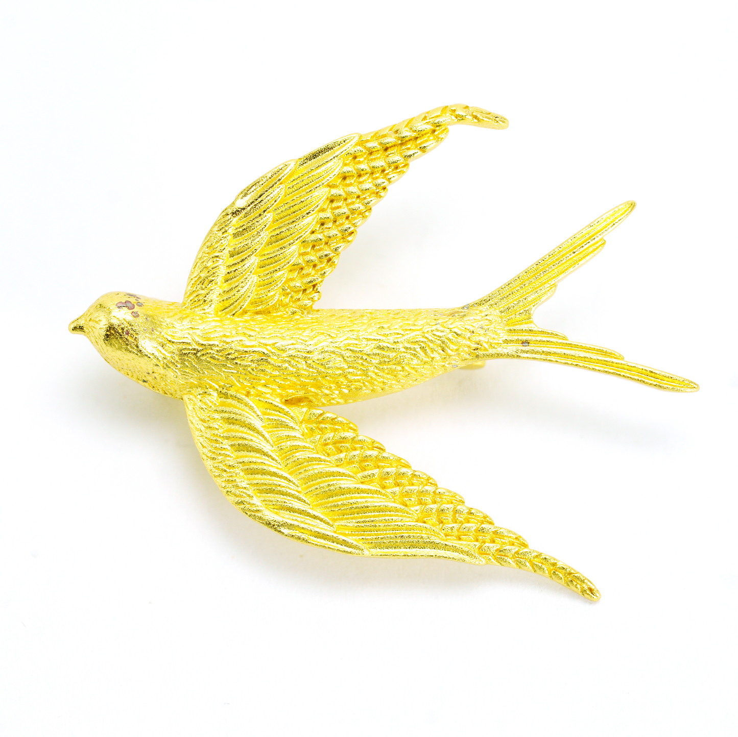 Vintage Gold Schwalben Brosche Elegante Messing Legierung Vogel Pin Retro Statement Schmuck