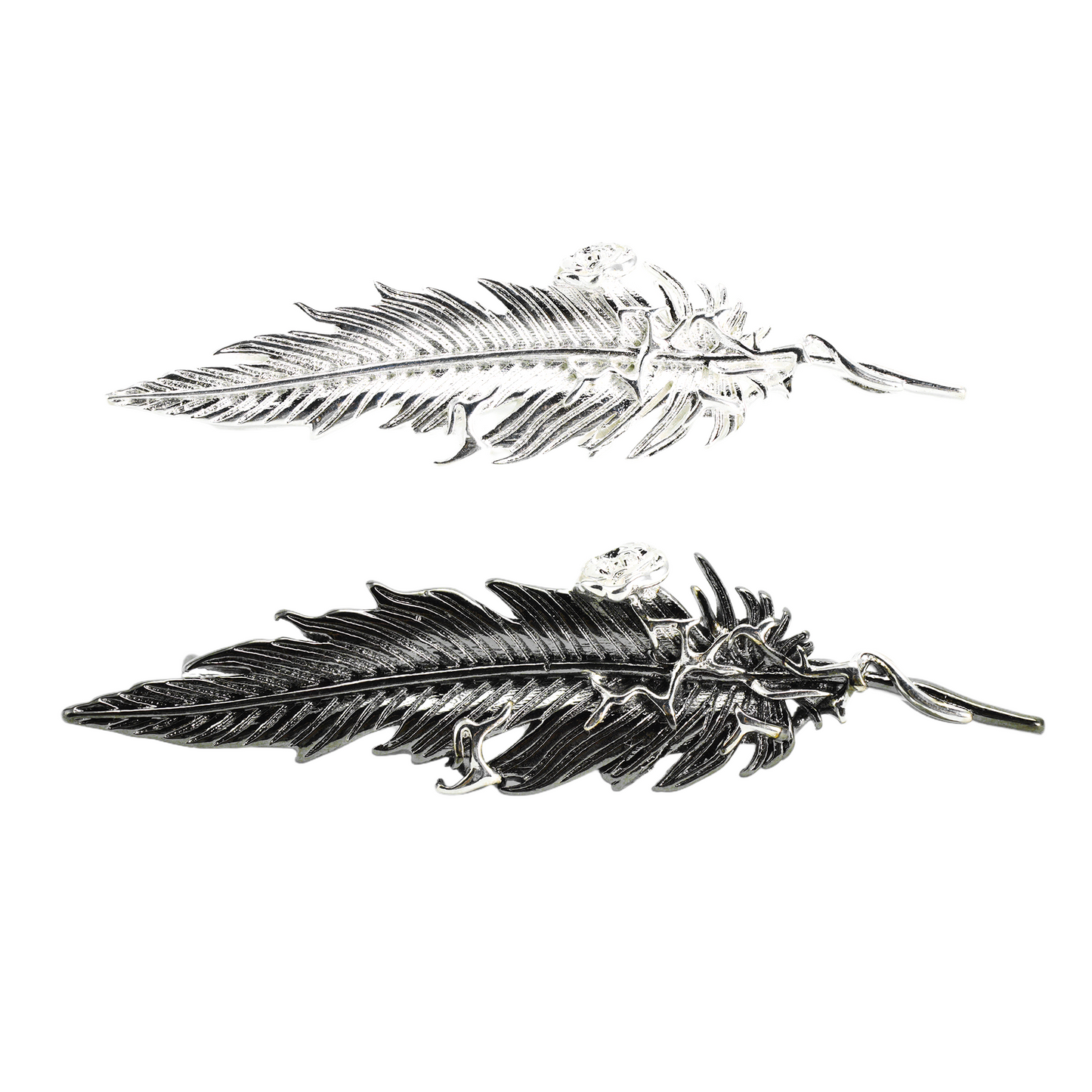 Feather Flower Brooch Nature-Inspired Elegant Unisex Jewelry