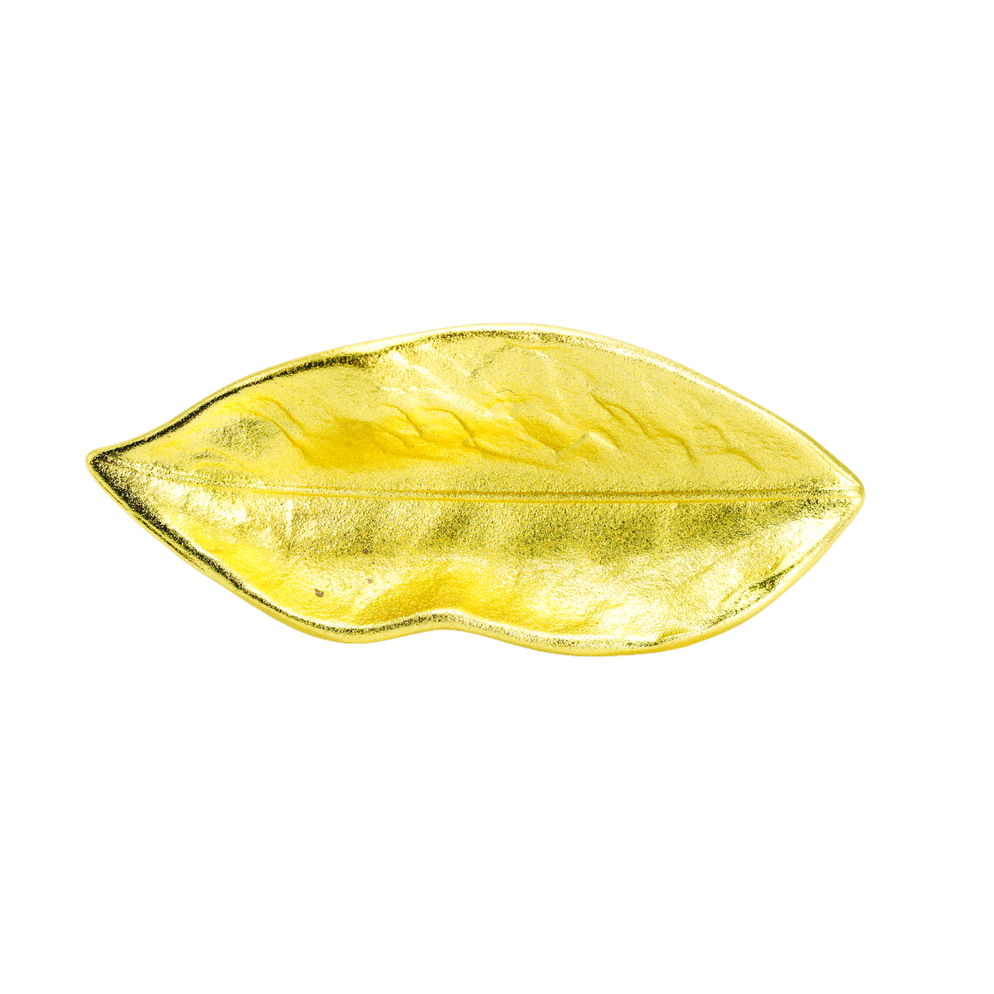Blattgoldbrosche, Retro- und Naturstil, elegante und vielseitige Brosche in Pflanzenform