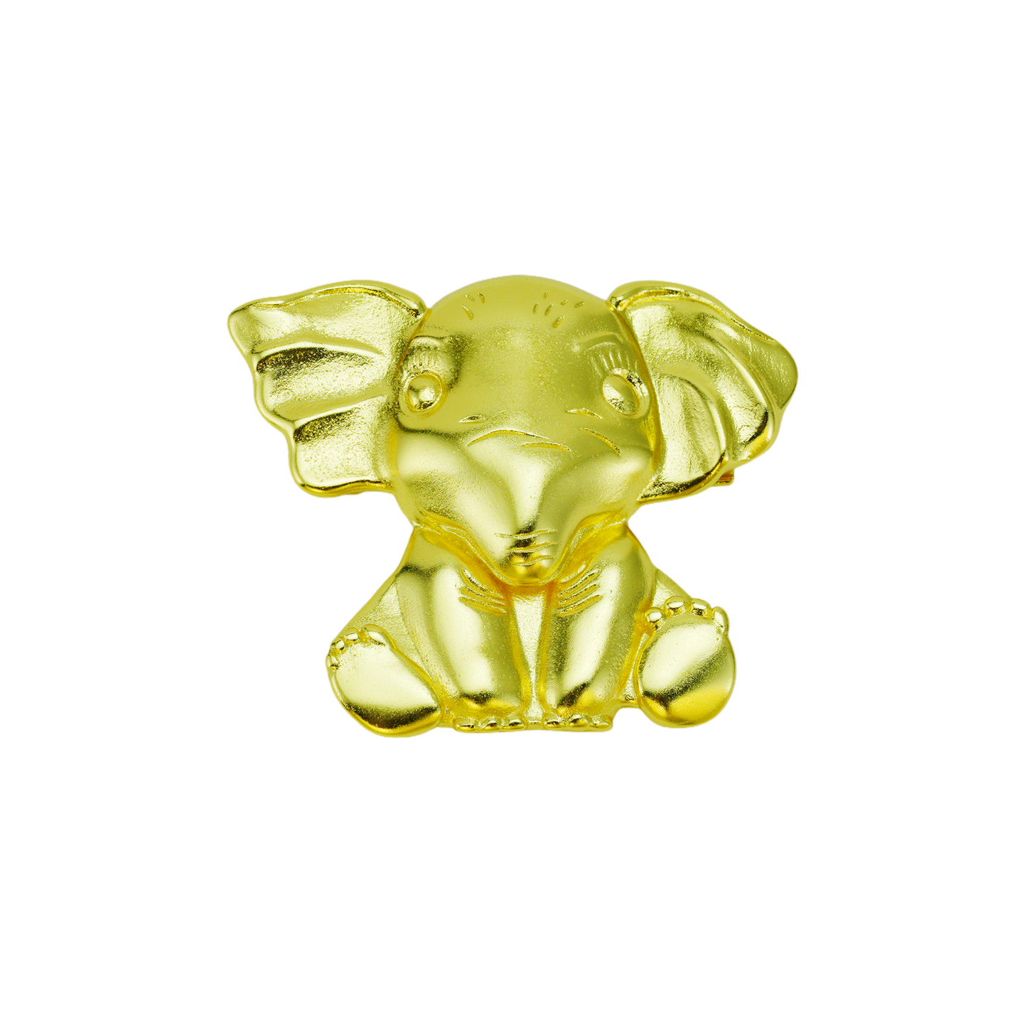 Goldene Elefantenbrosche, süße Anstecknadel mit Glücksbringer